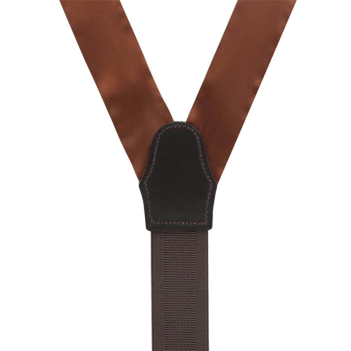Dutton Solid Color Silk Button End Braces - Image 14