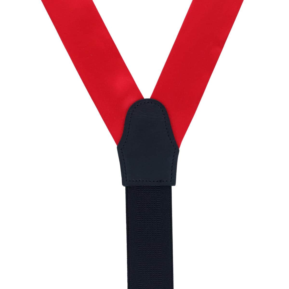 Dutton Solid Color Silk Button End Braces - Image 16