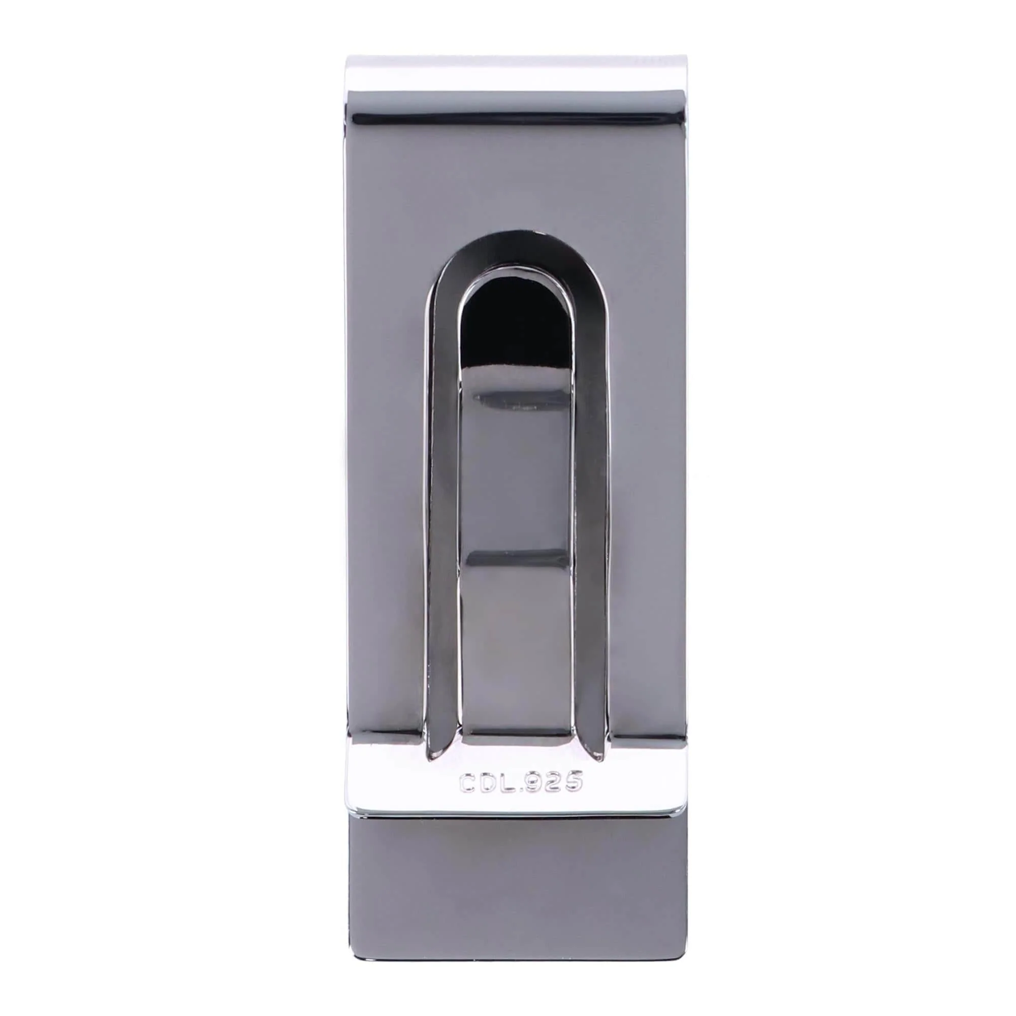 Edward 19MM Sterling Silver Plain Polished Money Clip - Image 3