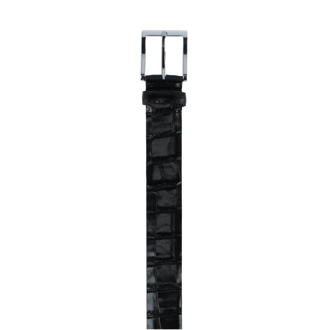 Elias Embossed Gator 35mm Leather Belt - Image 4