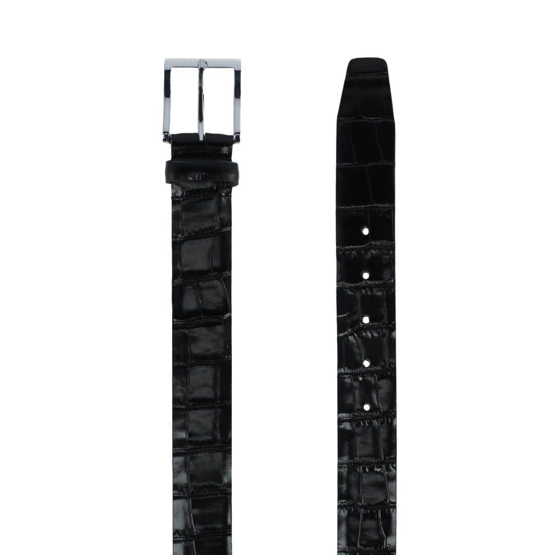 Elias Embossed Gator 35mm Leather Belt - Image 6