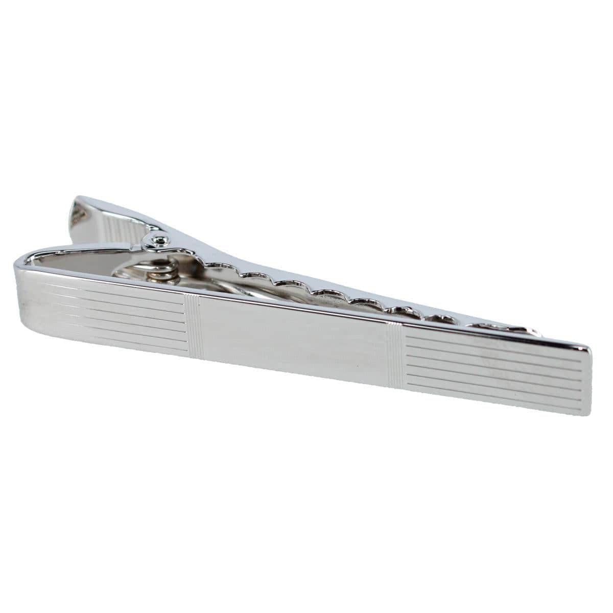 Engine Turned Sterling Silver Lined Engraveable Tie Bar