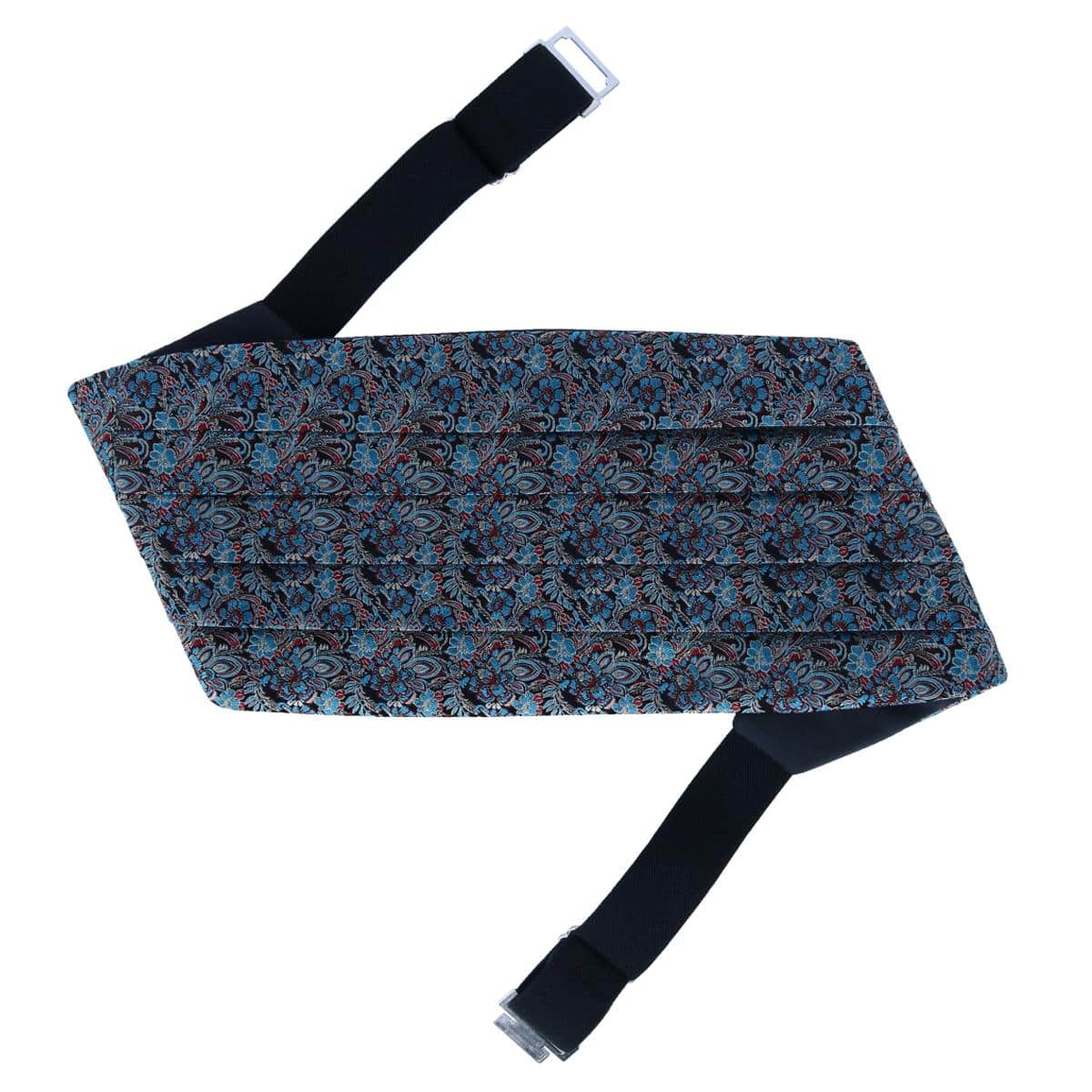 Enzo Exploded Floral Silk Cummerbund - Image 4