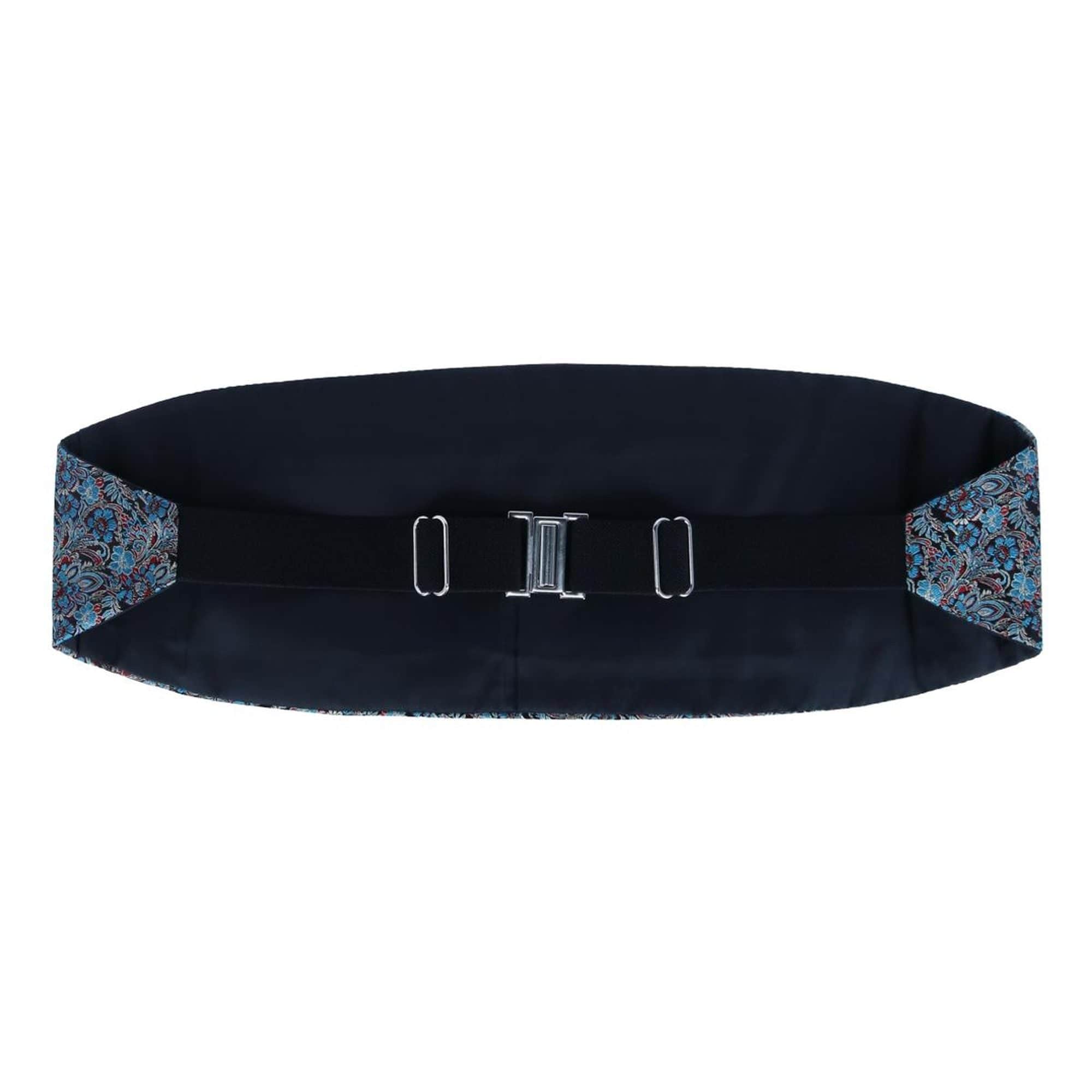 Enzo Exploded Floral Silk Cummerbund & Bow Tie Bundle - Image 4