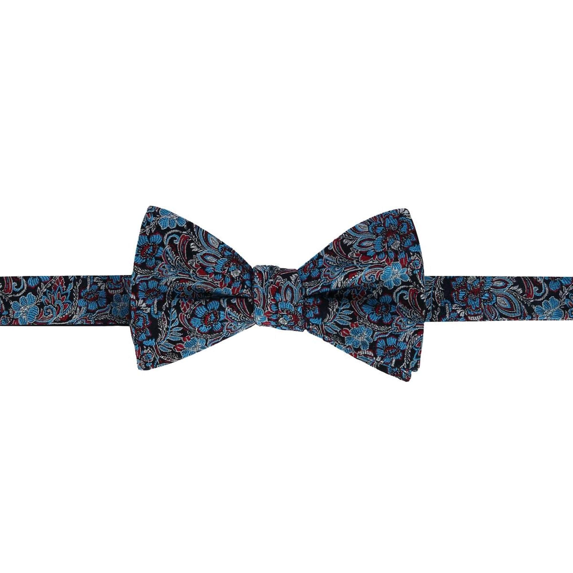 Enzo Exploded Floral Silk Cummerbund & Bow Tie Bundle - Image 5