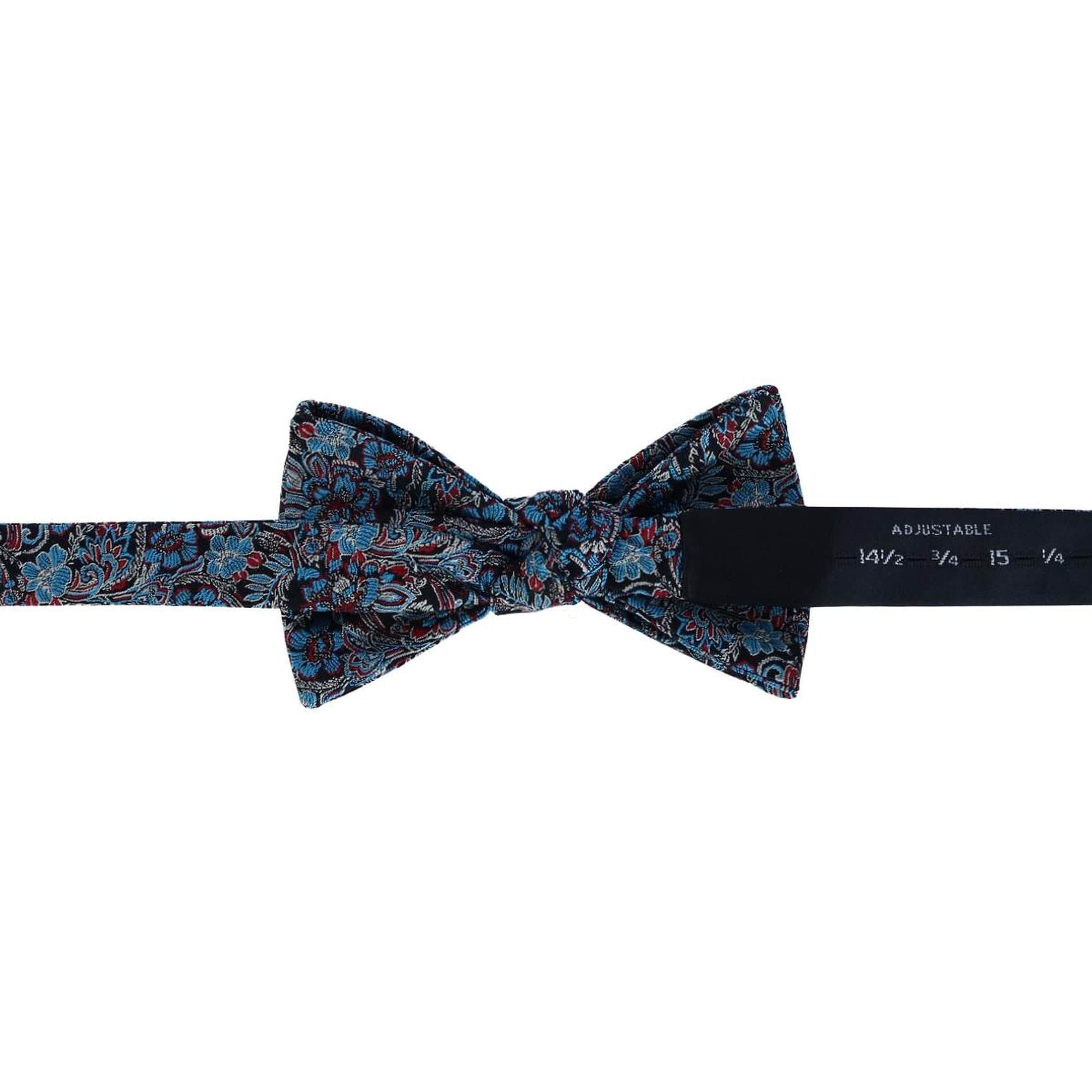 Enzo Exploded Floral Silk Cummerbund & Bow Tie Bundle - Image 6
