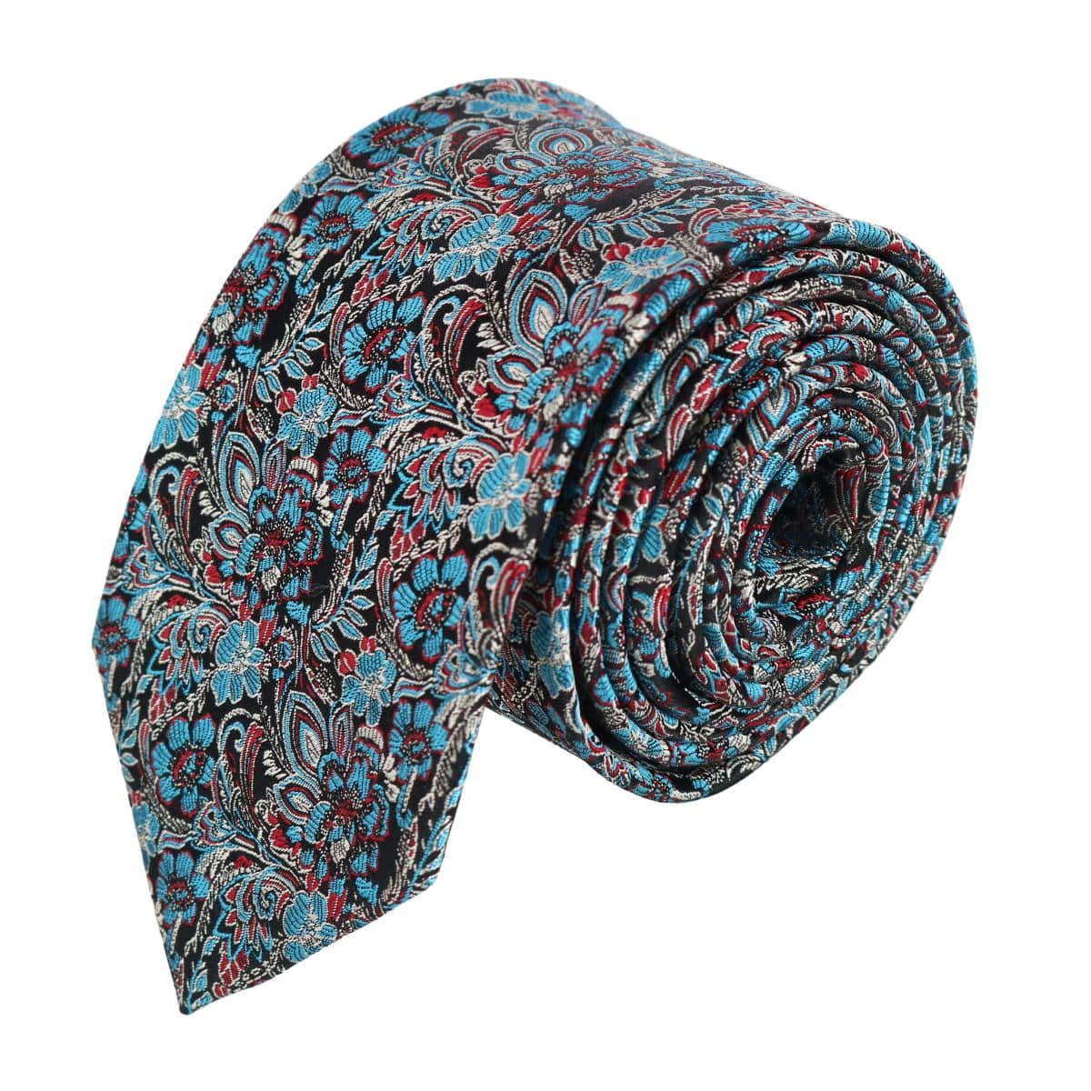 Enzo Exploded Floral Silk Necktie - Image 2