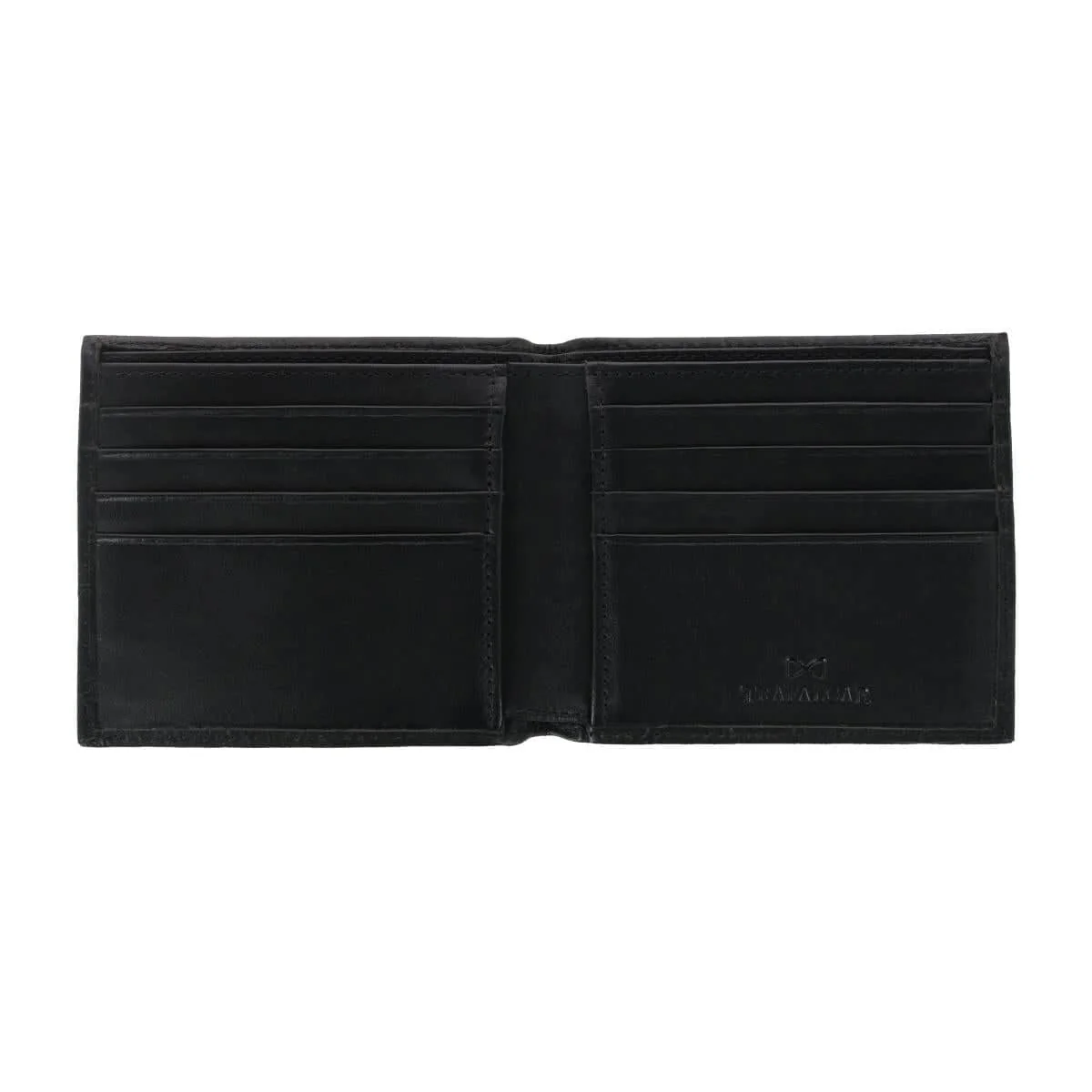Esteban Croco Embossed Leather 8 Slot Bi-Fold Wallet - Image 4