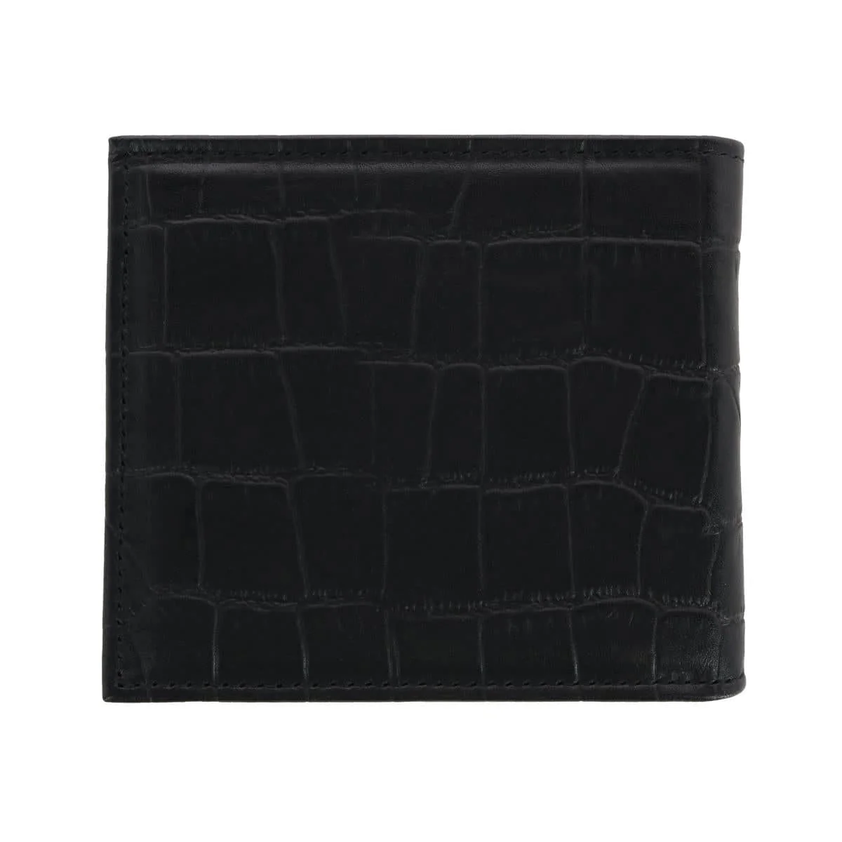 Esteban Croco Embossed Leather 8 Slot Bi-Fold Wallet - Image 8
