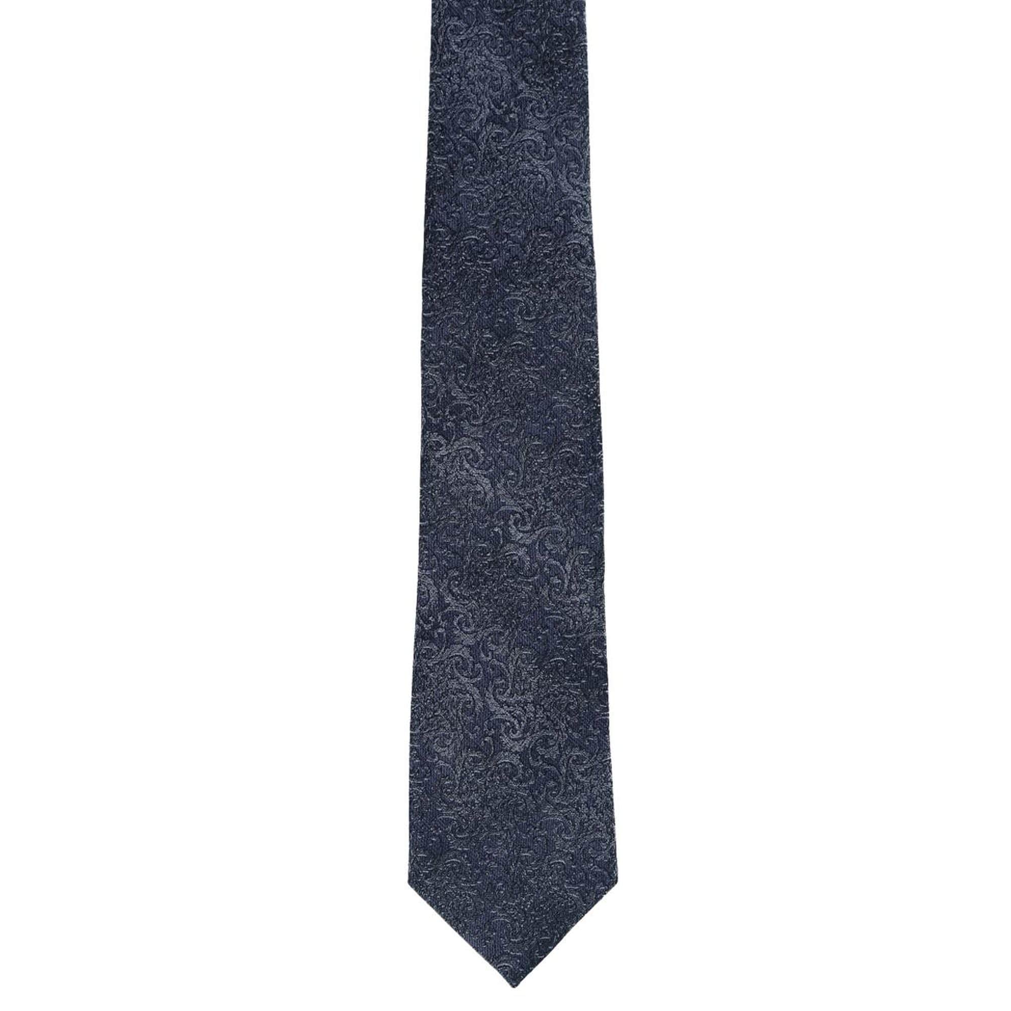 Esteban Scrolling Vines Silk Necktie and Pocket Square Bundle - Image 6