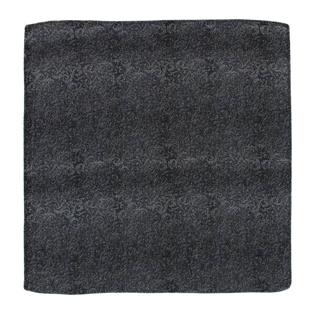 Esteban Scrolling Vines Tone on Tone Patterned Silk 12x12 Pocket Square - Image 3