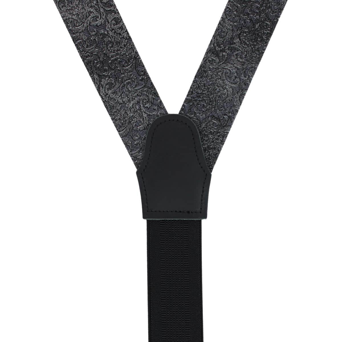Esteban Scrolling Vines Tone on Tone Patterned Silk Formal End Brace - Image 4