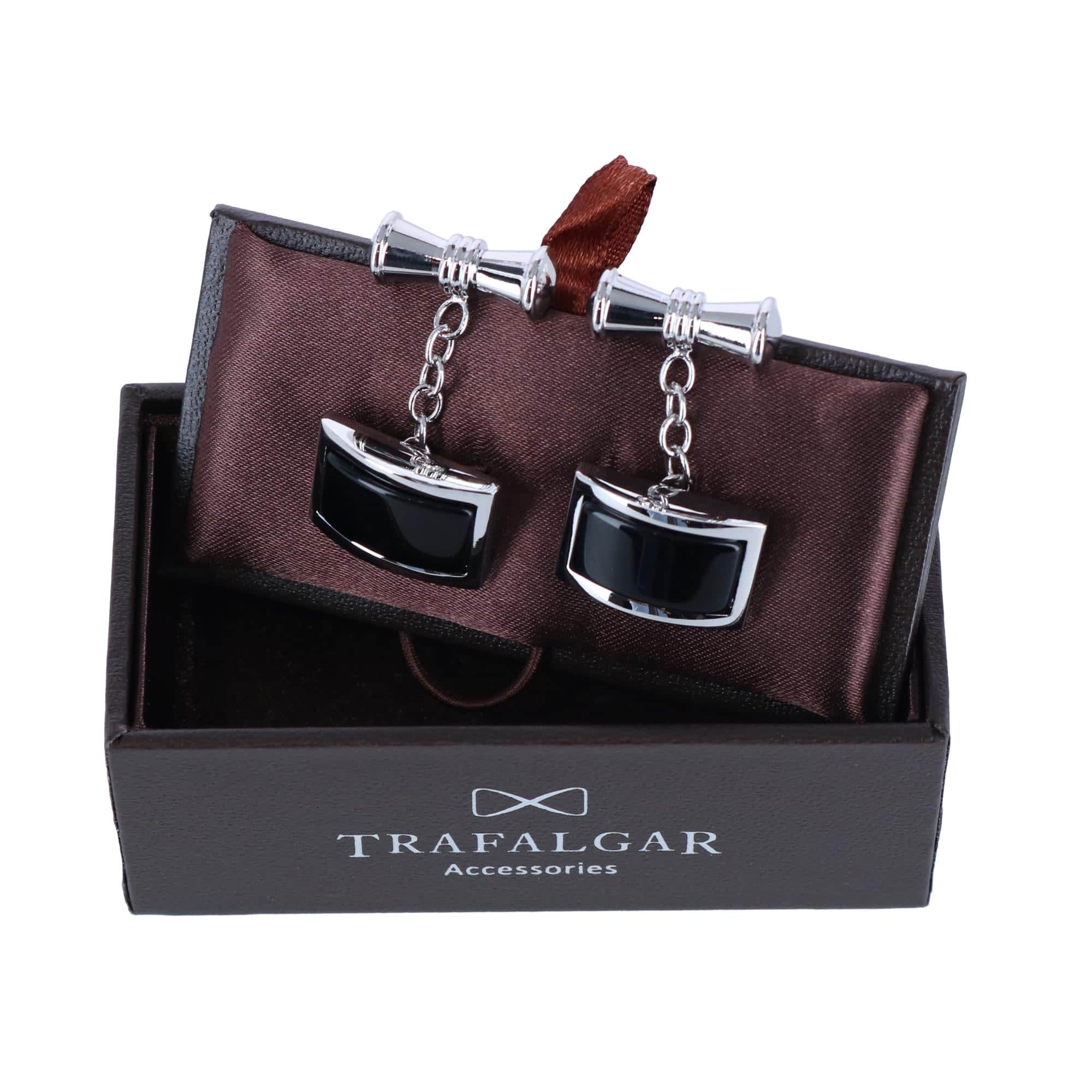 Esteban the Black Agate Cufflinks (1 Pair) - Image 3