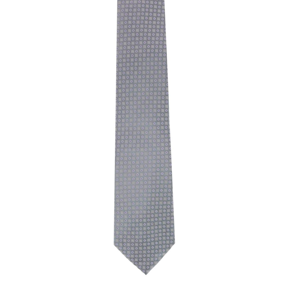 Ewing Square and Polka Dot Business Silk Necktie - Image 5