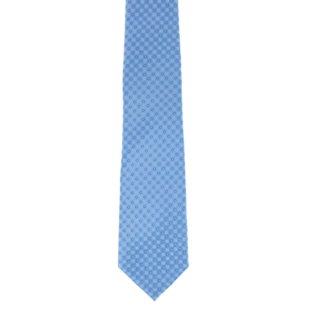 Ewing Square and Polka Dot Business Silk Necktie - Image 6