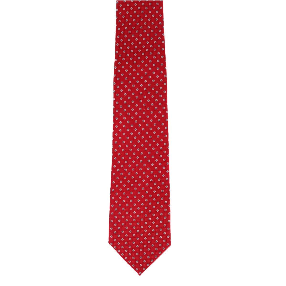 Ewing Square and Polka Dot Business Silk Necktie - Image 7