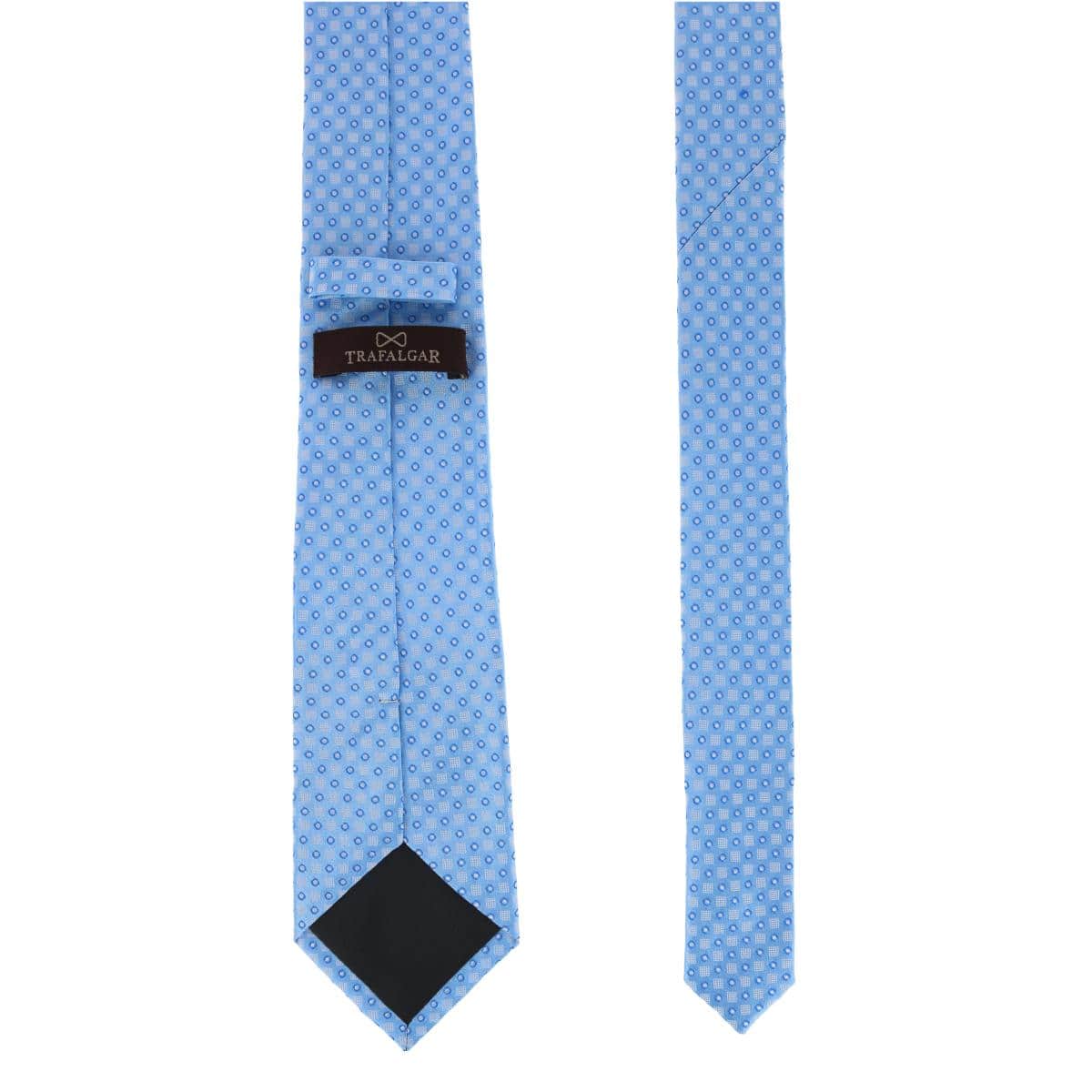 Ewing Square and Polka Dot Business Silk Necktie - Image 9