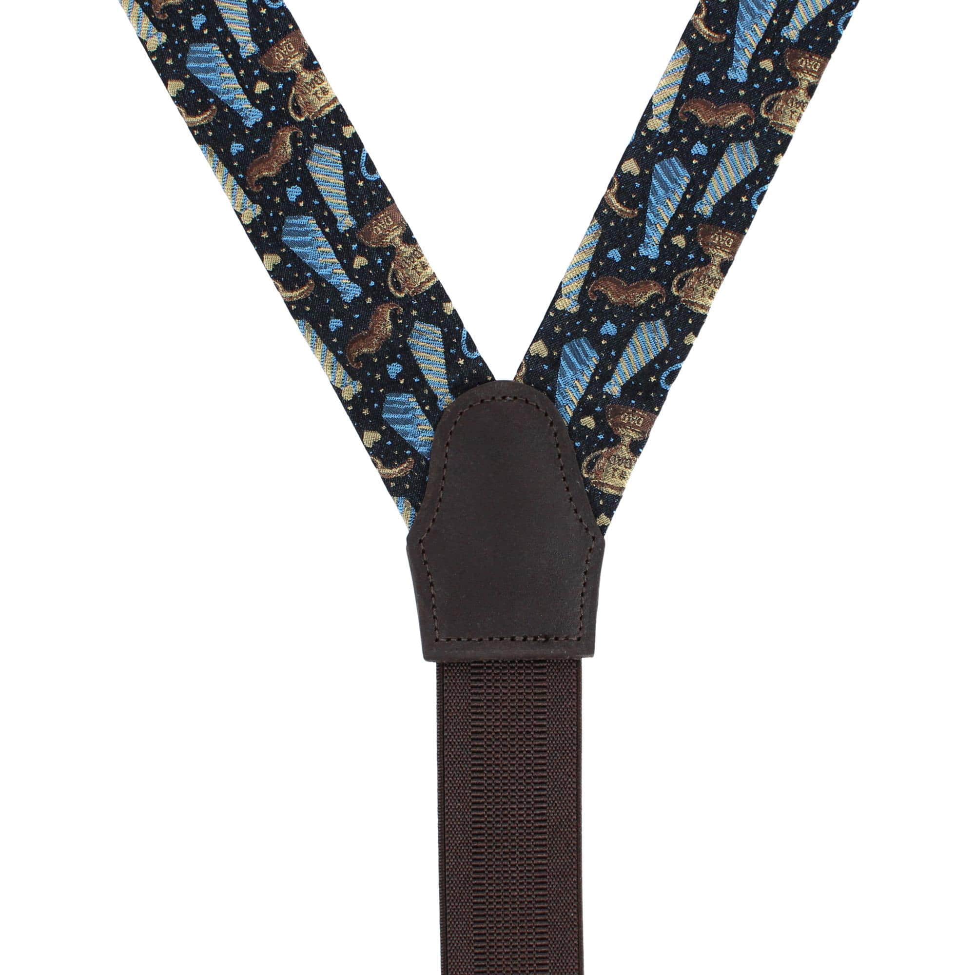 Father Knows Best Silk Button End Braces - Image 4