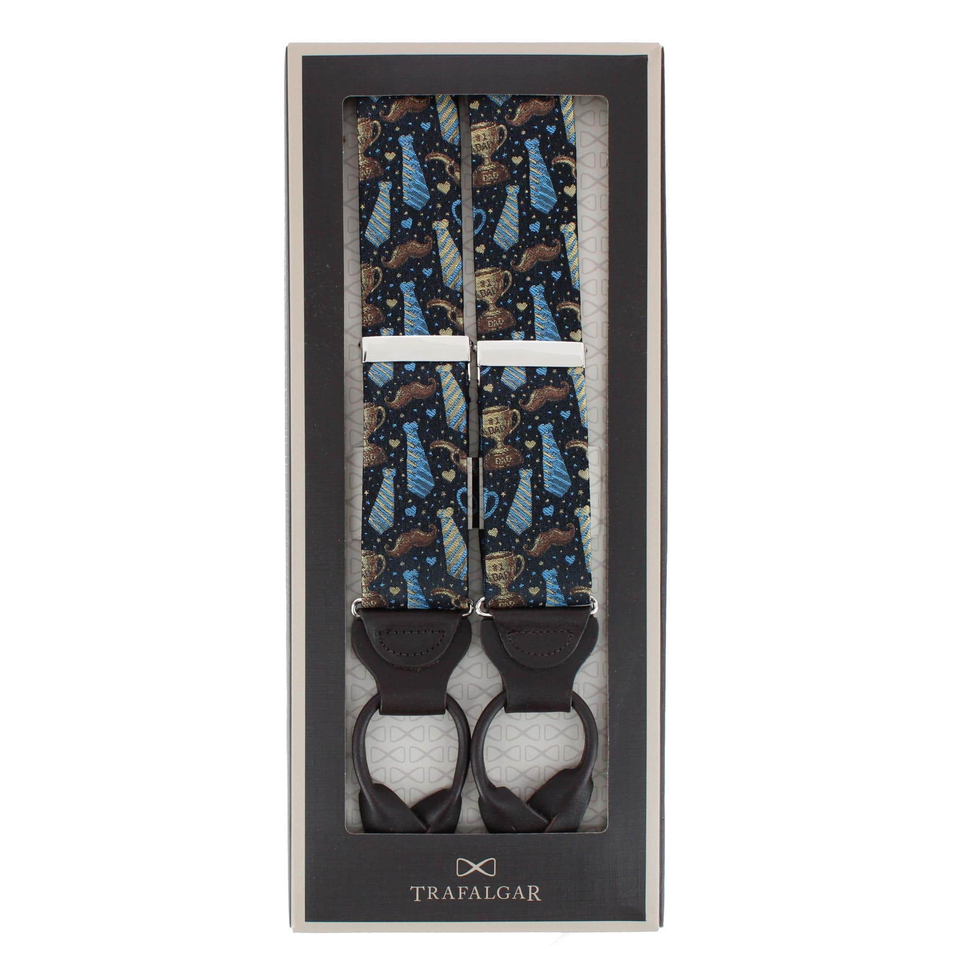 Father Knows Best Silk Button End Braces - Image 5