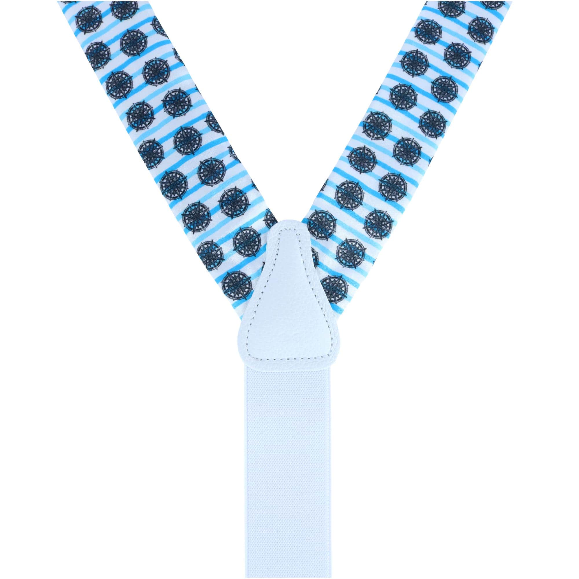 Find Your Way Compass Theme Silk Button End Braces - Image 4