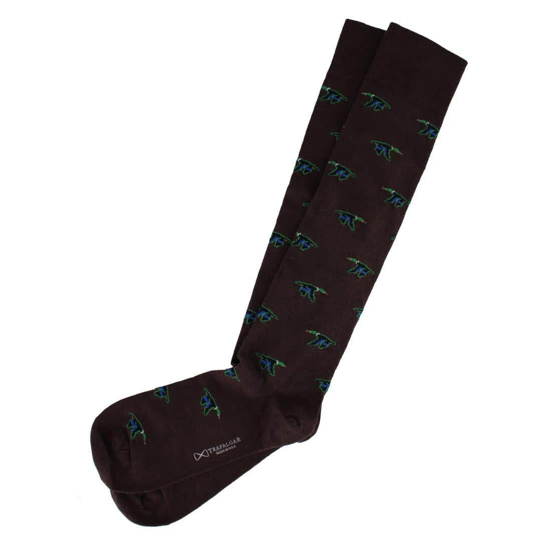 Flying South Mallard Ducks Novelty Merino Wool Over the Calf Socks (1 Pair) - Image 4