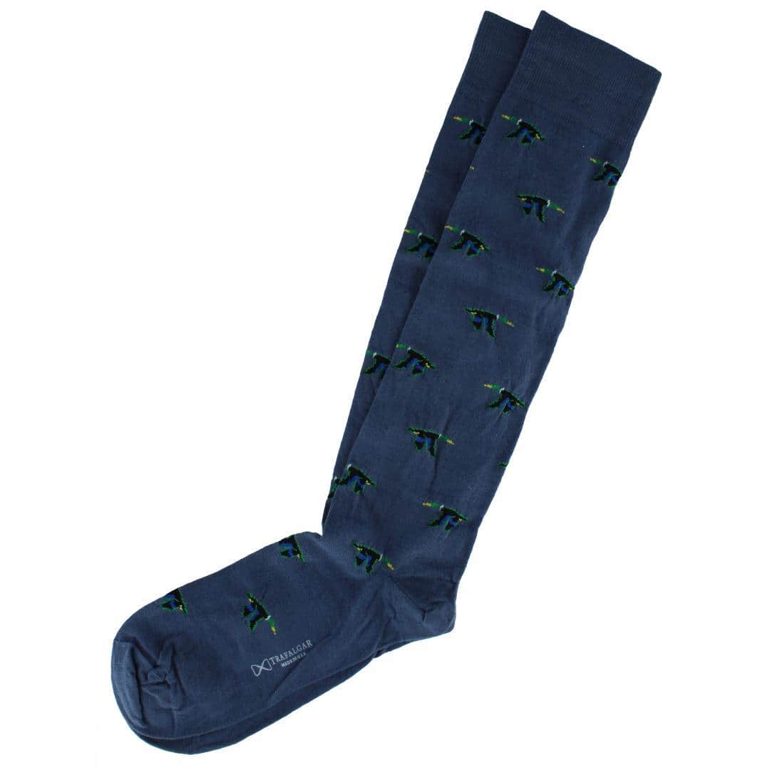 Flying South Mallard Ducks Novelty Merino Wool Over the Calf Socks (1 Pair) - Image 5