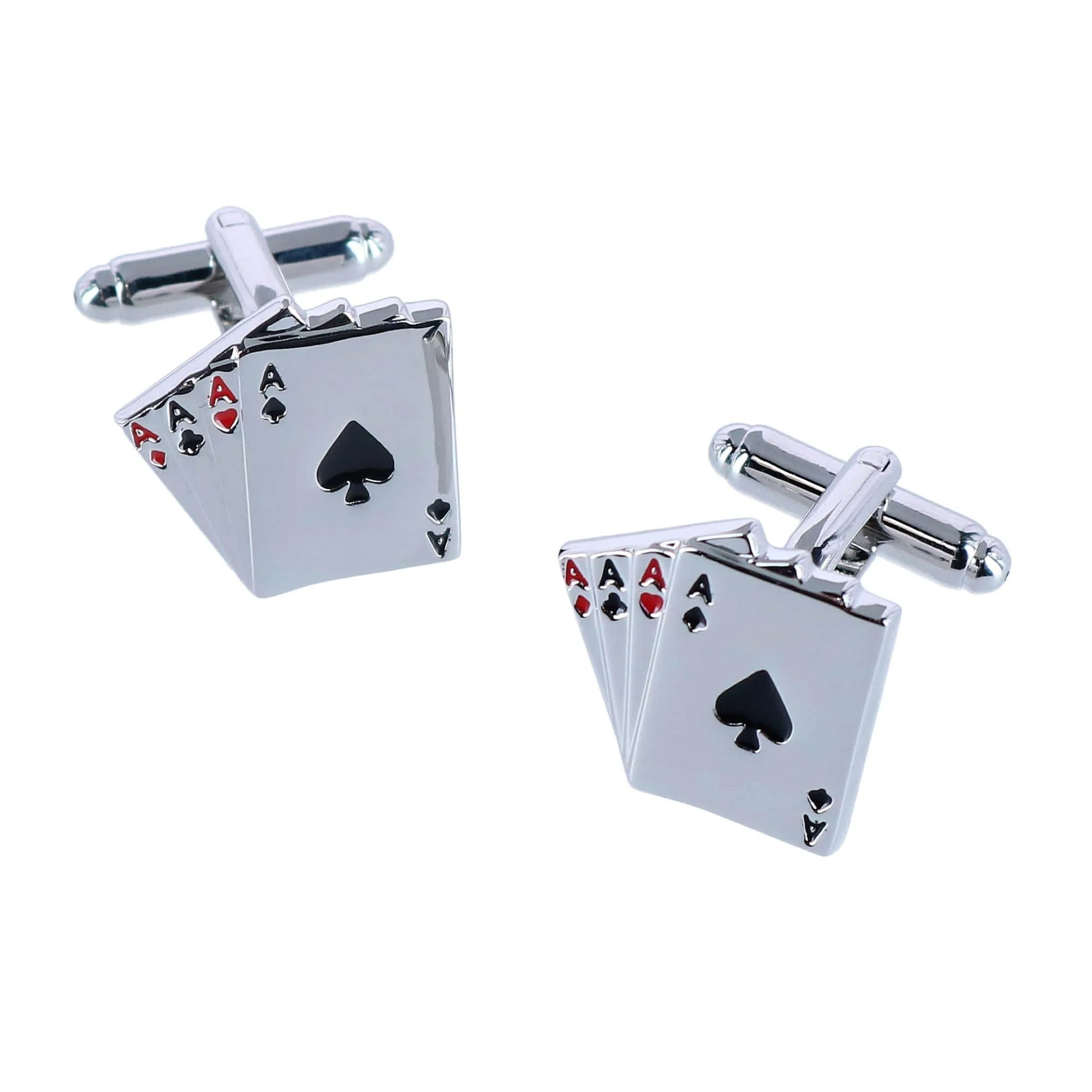 Four Of A Kind Novelty Card Game Cufflinks (1 Pair) - Image 2
