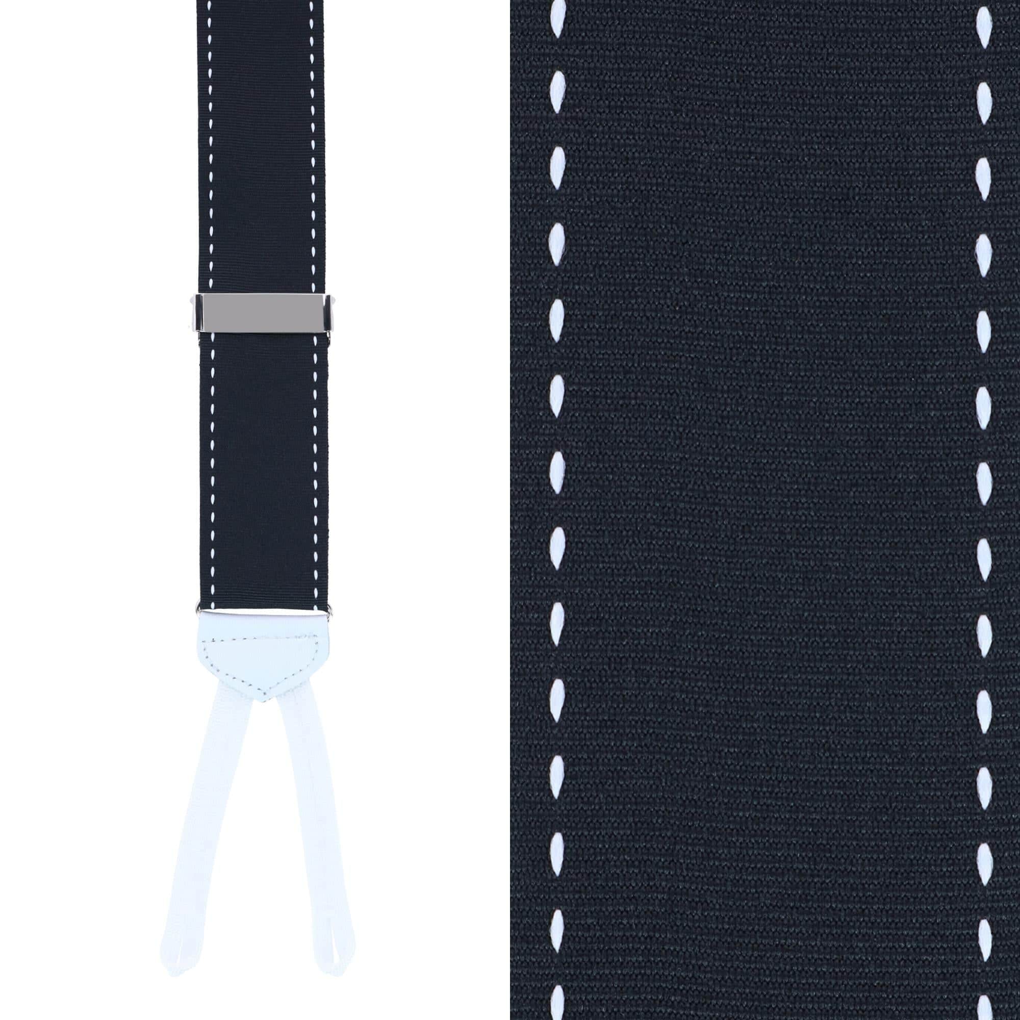 Big & Tall Freeman Edge Stitching Formal End Ribbon Braces - Image 2
