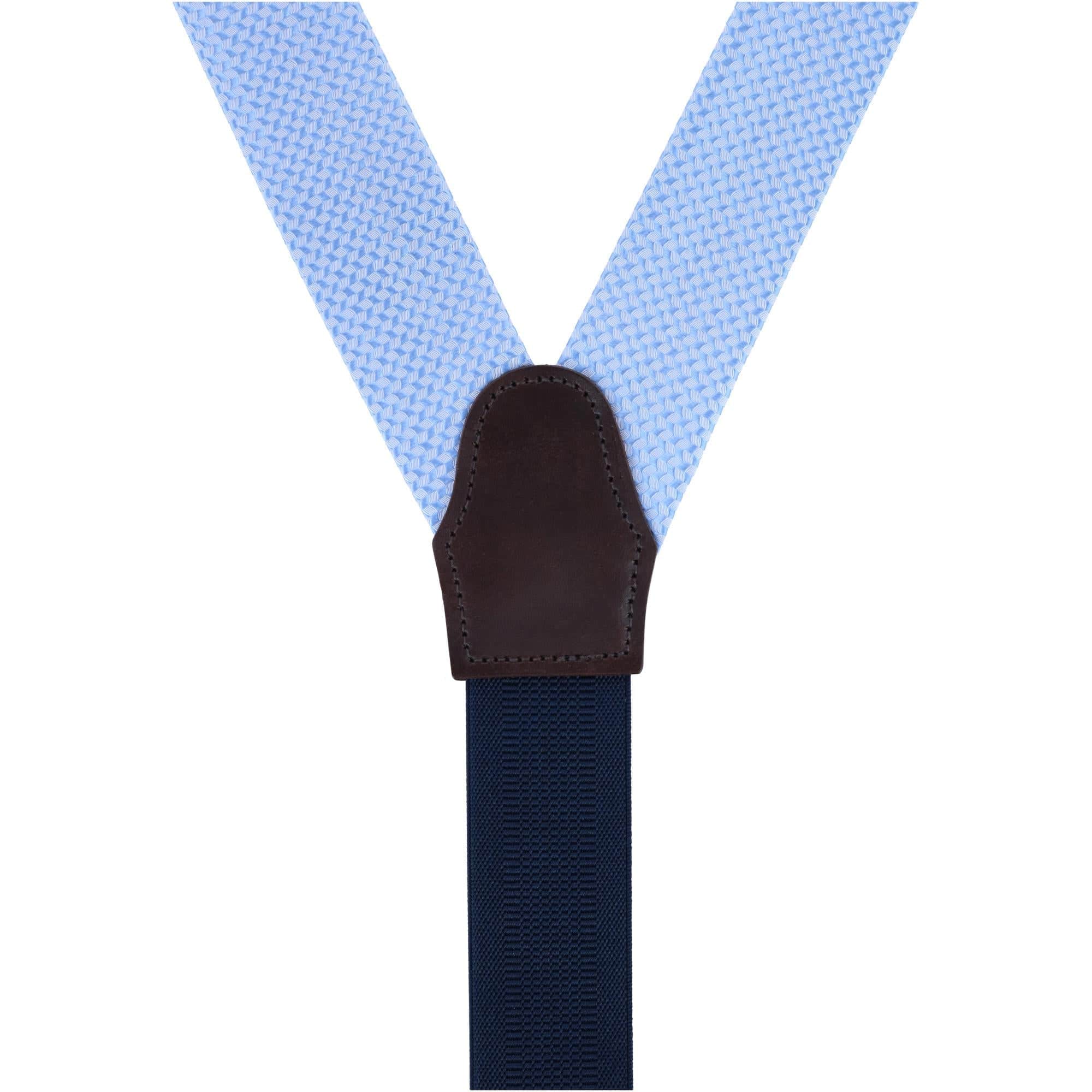 Gamma Geometric Pattern Silk Button End Braces - Image 4