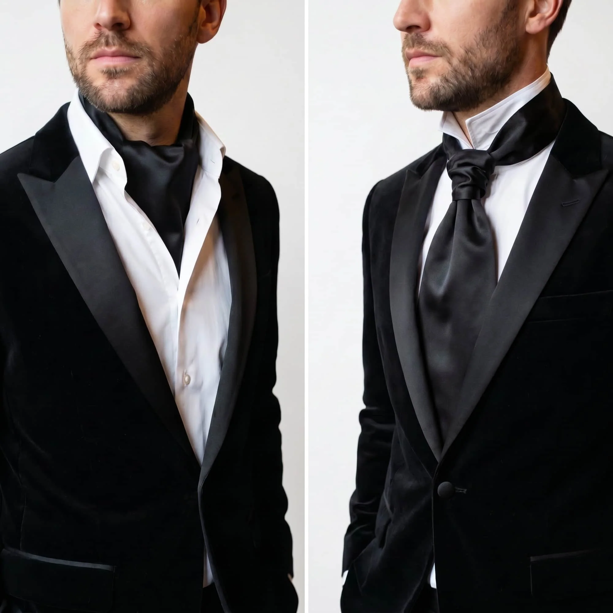 Grant Solid Colored Silk Ascot - Image 14