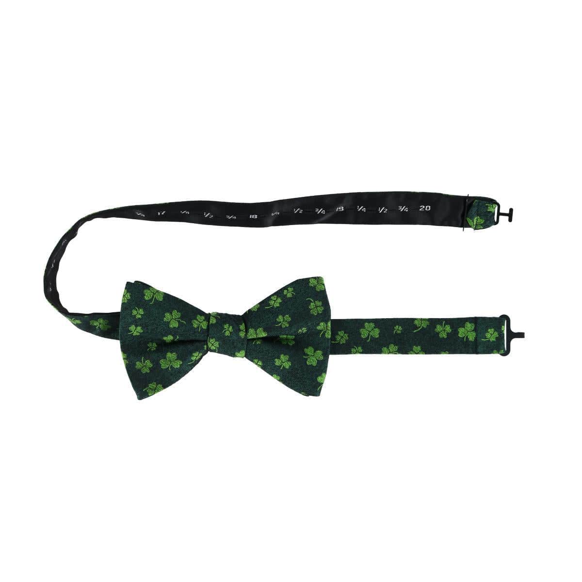 Green Shamrock Novelty Silk Bow Tie - Image 3