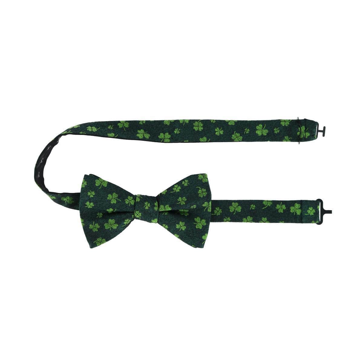 Green Shamrock Novelty Silk Bow Tie - Image 4