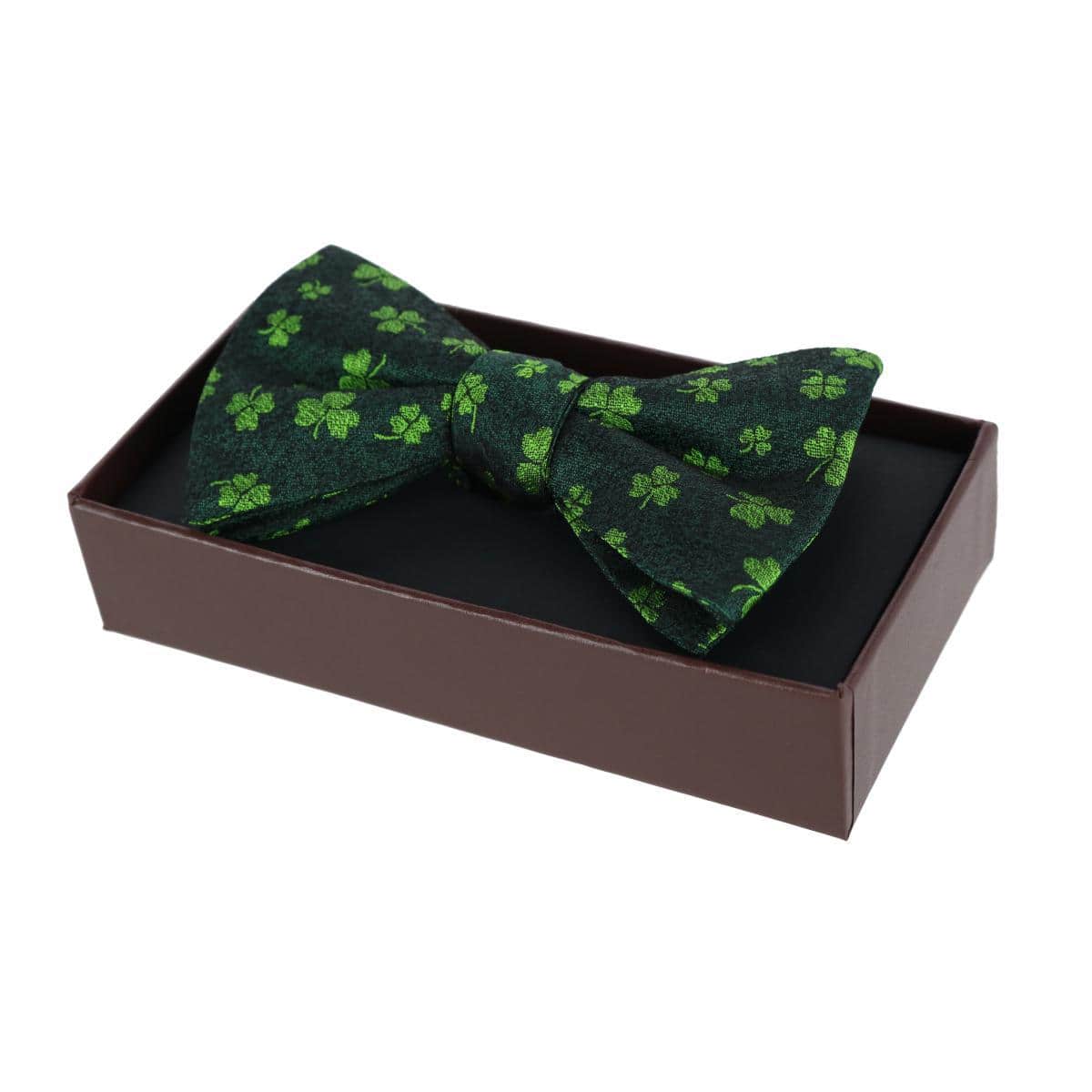 Green Shamrock Novelty Silk Bow Tie - Image 7