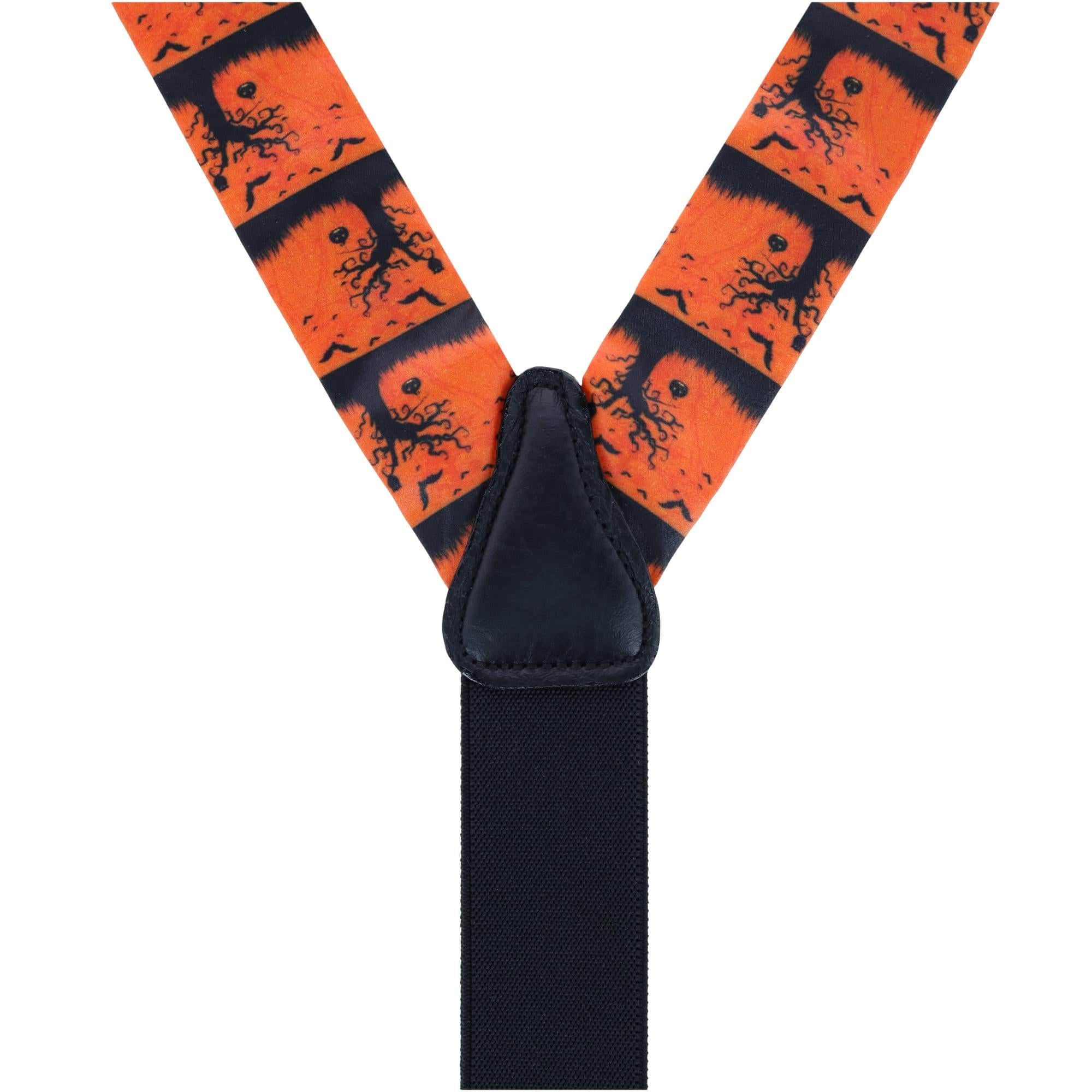 Halloween Spooky Scene Silk Button End Braces - Image 4