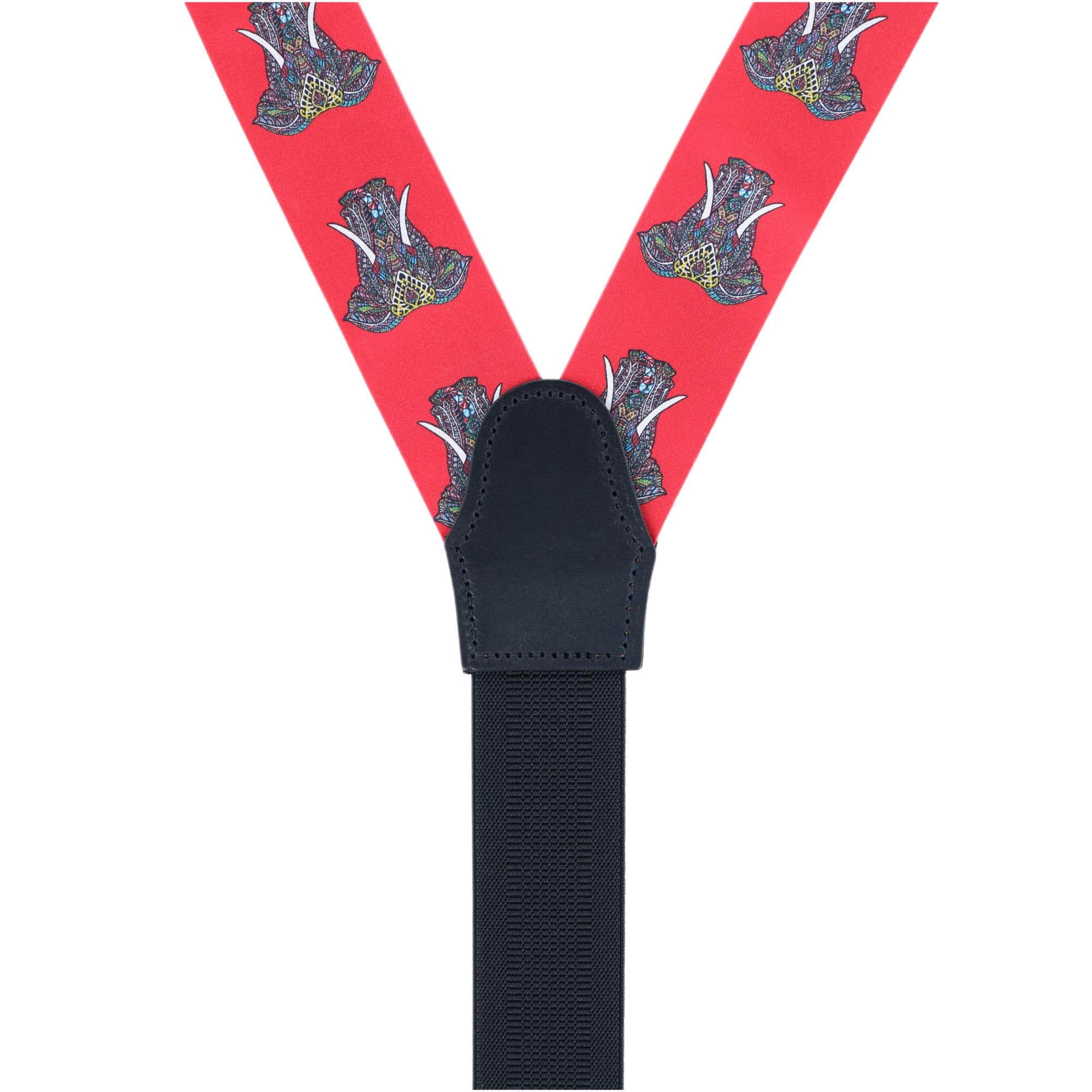 Hanno Tribal Elephant Button End Silk Braces - Image 4