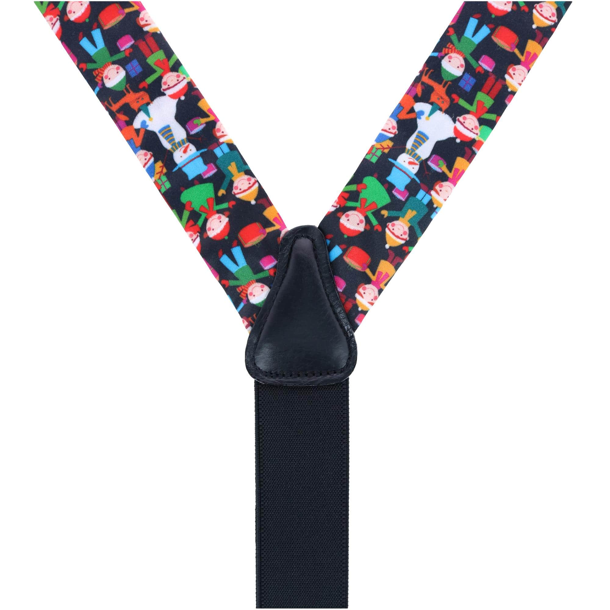 Happy Holidays Children's Gift Exchange Silk Button End Braces - Image 4