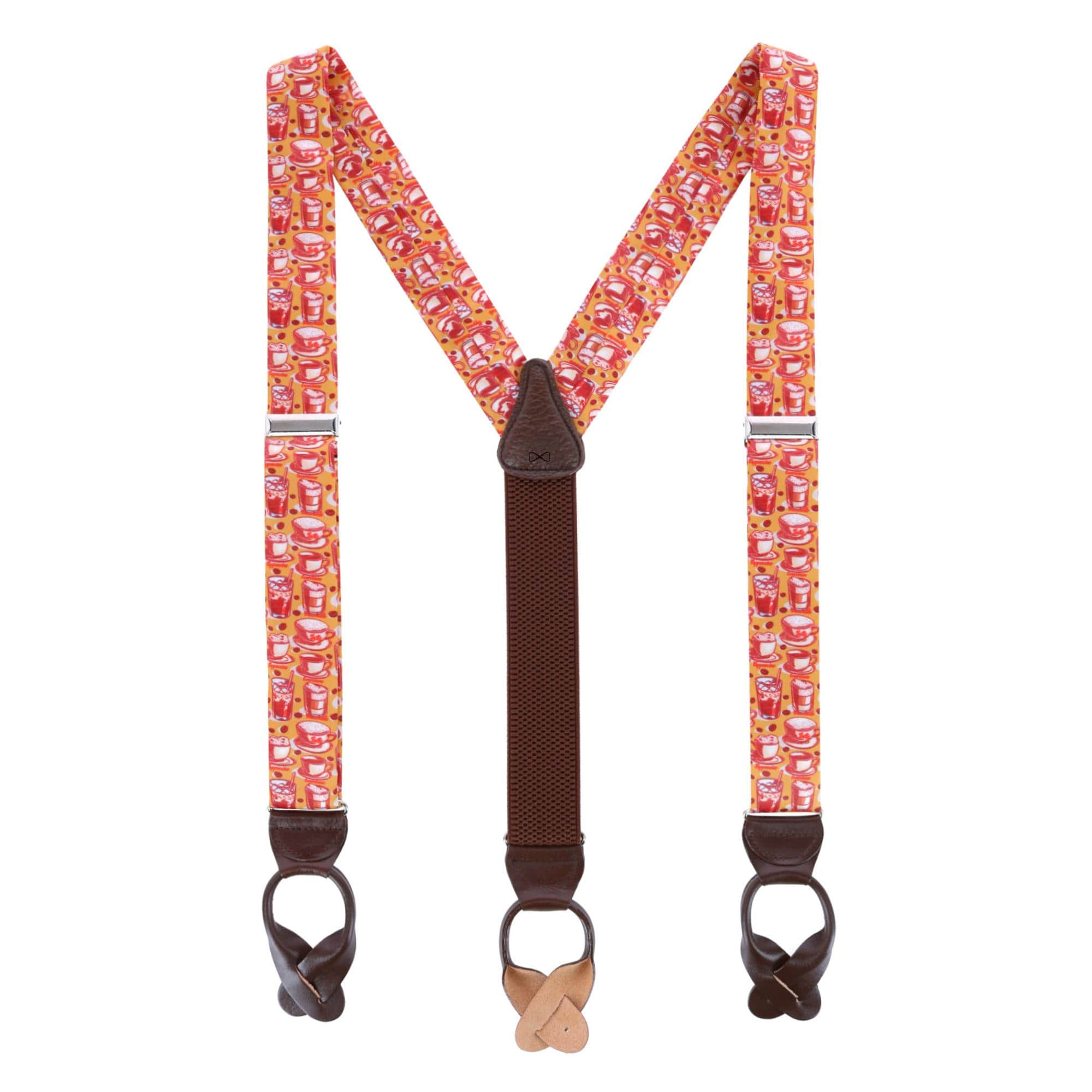 Highly Caffeinated Silk Button End Braces - Image 3