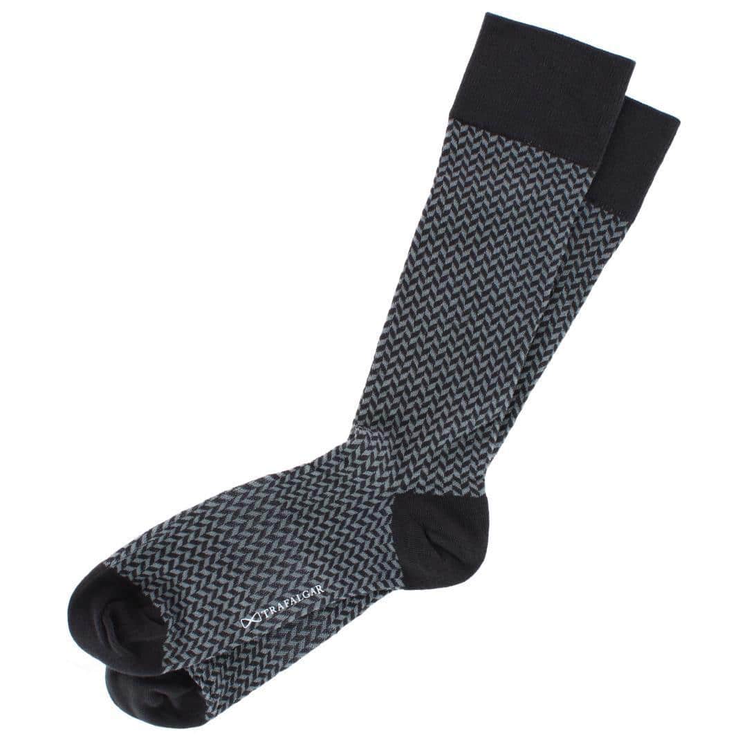 Holden Herringbone Mid-Calf Pima Cotton Socks (1 Pair) - Image 6