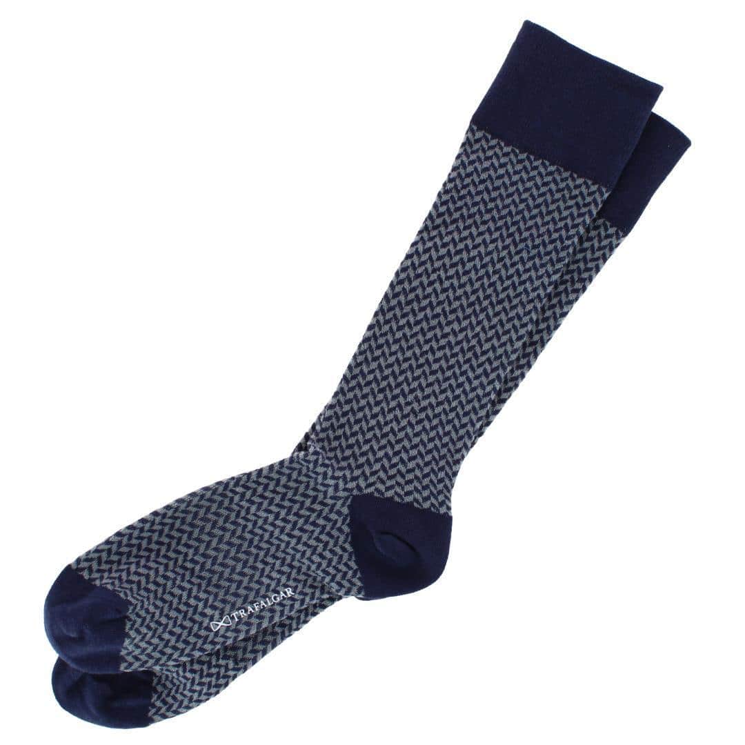 Holden Herringbone Mid-Calf Pima Cotton Socks (1 Pair) - Image 7