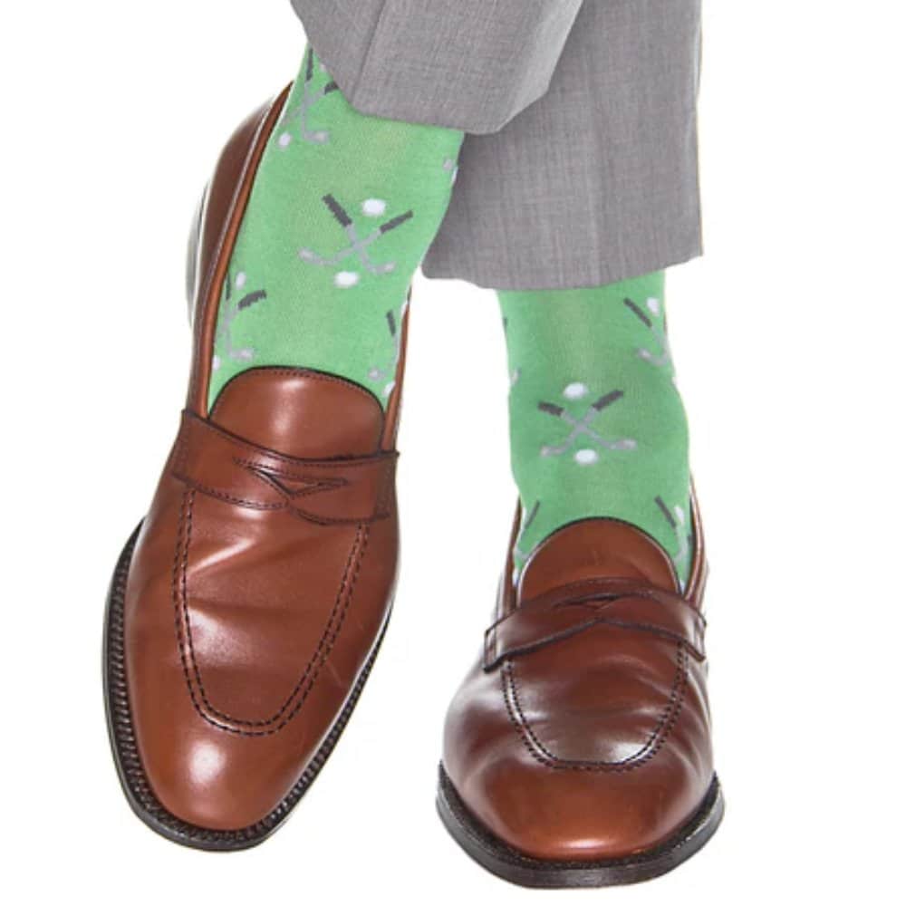 Hole In One Golf Novelty Mercerized Cotton Mid-Calf Socks - Image 5