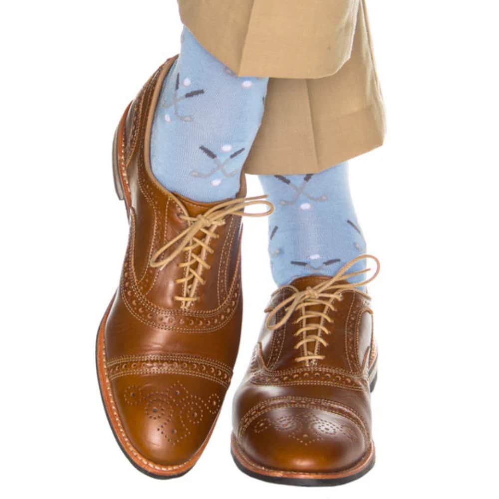 Hole In One Golf Novelty Mercerized Cotton Mid-Calf Socks - Image 6