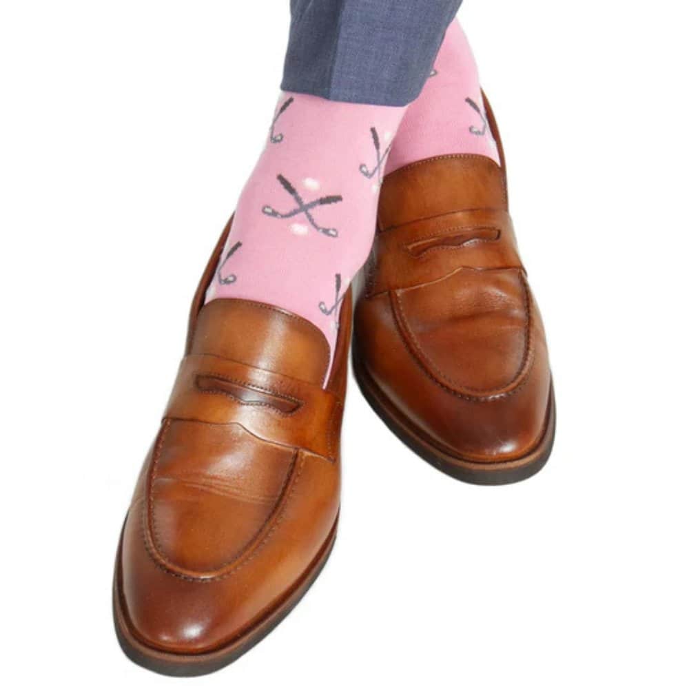 Hole In One Golf Novelty Mercerized Cotton Mid-Calf Socks - Image 7