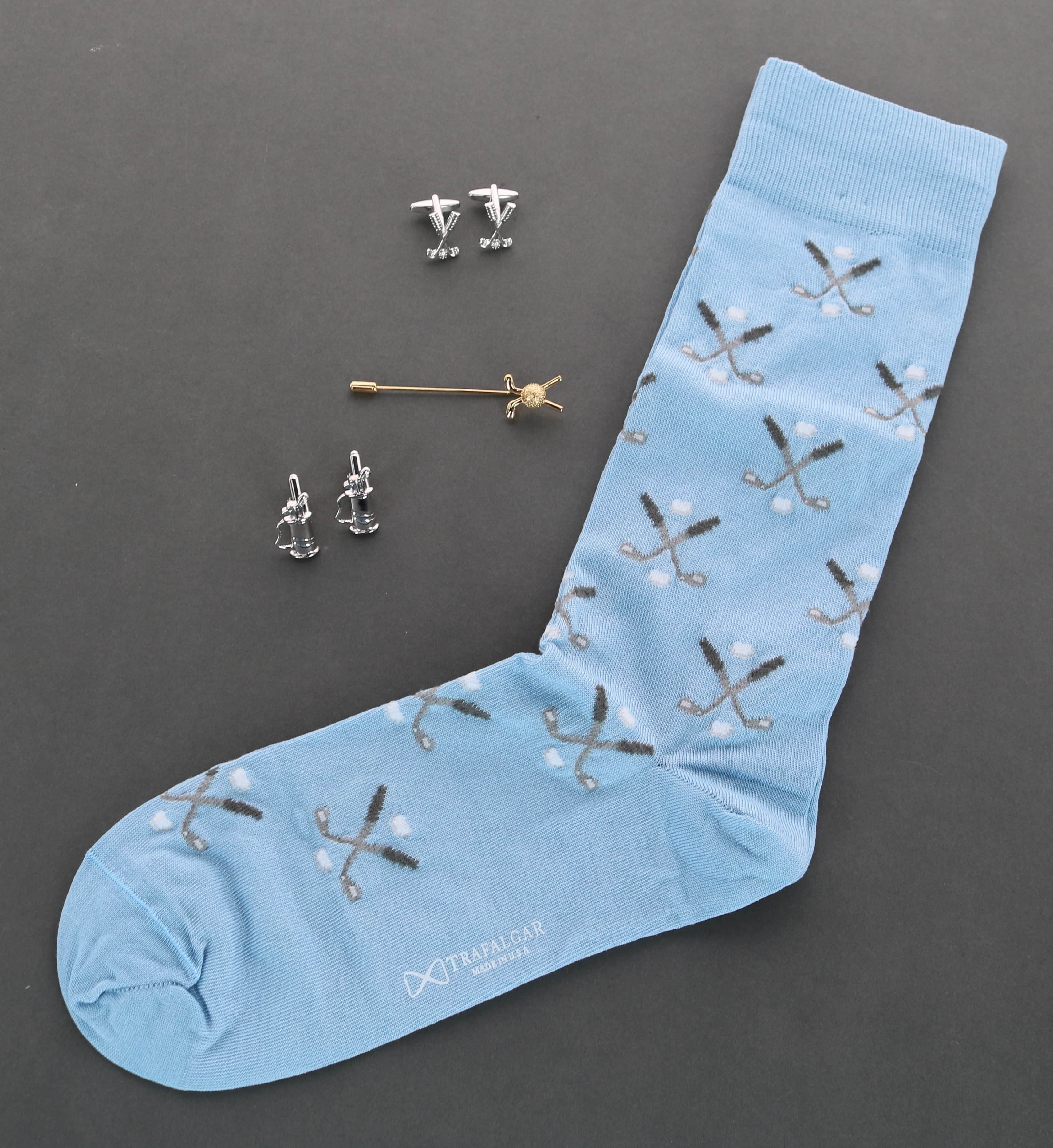 Hole In One Golf Novelty Mercerized Cotton Mid-Calf Socks - Image 8