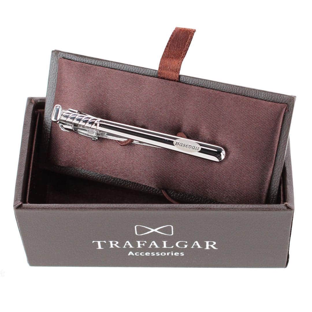 Home Run Baseball Bat Silver Tie Bar - Image 4
