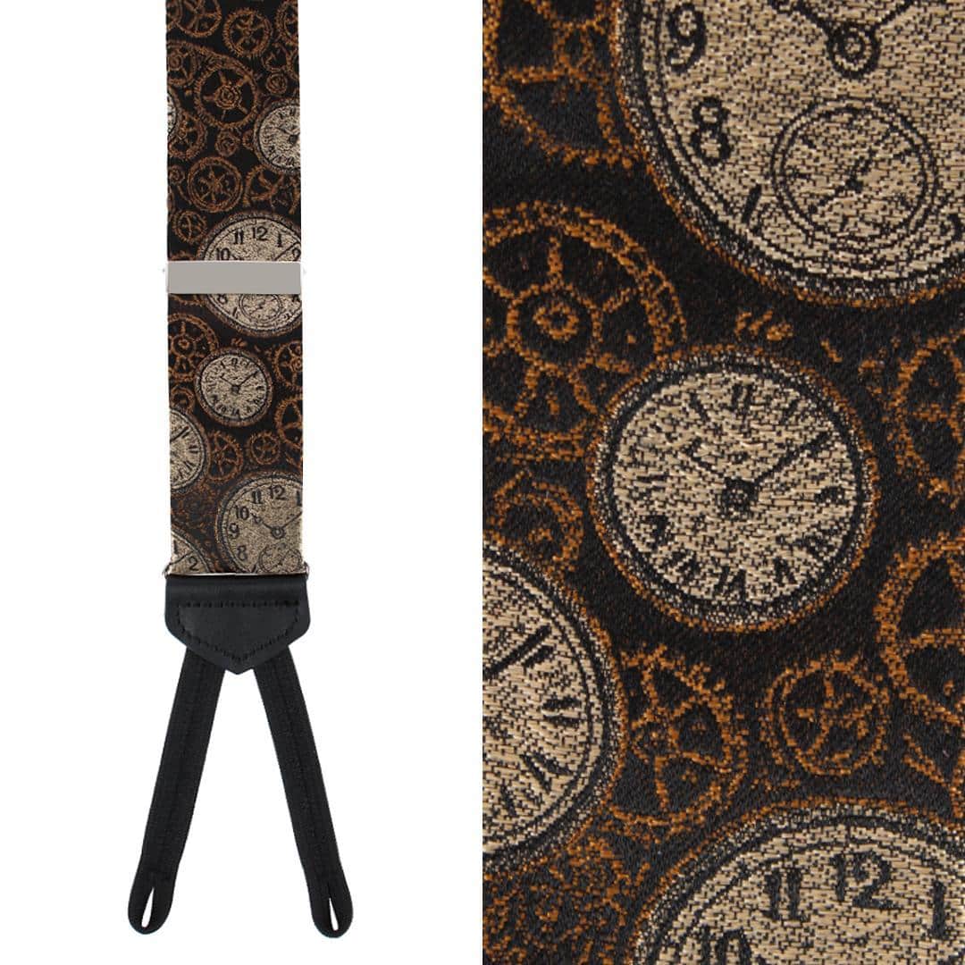 Horologe Novelty Silk Formal End Braces - Image 2