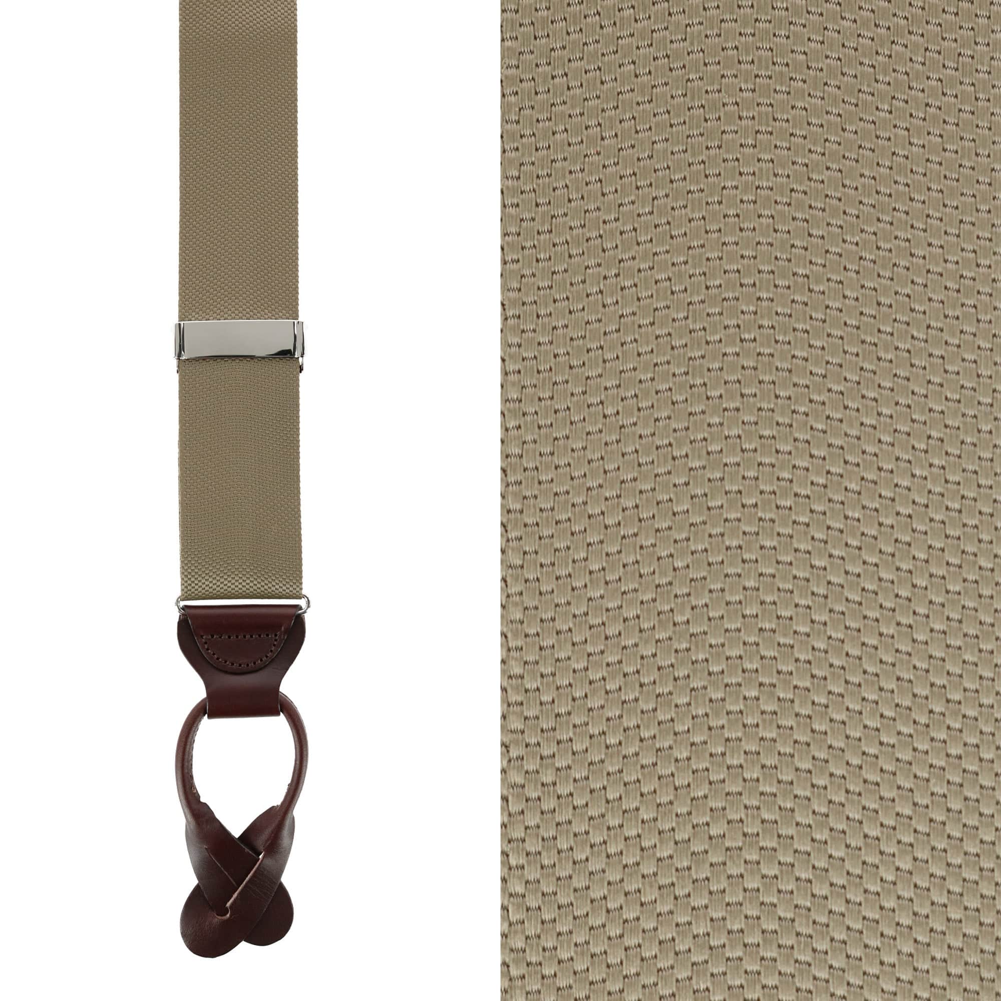 Big & Tall Hudson Solid Button End Braces - Image 4