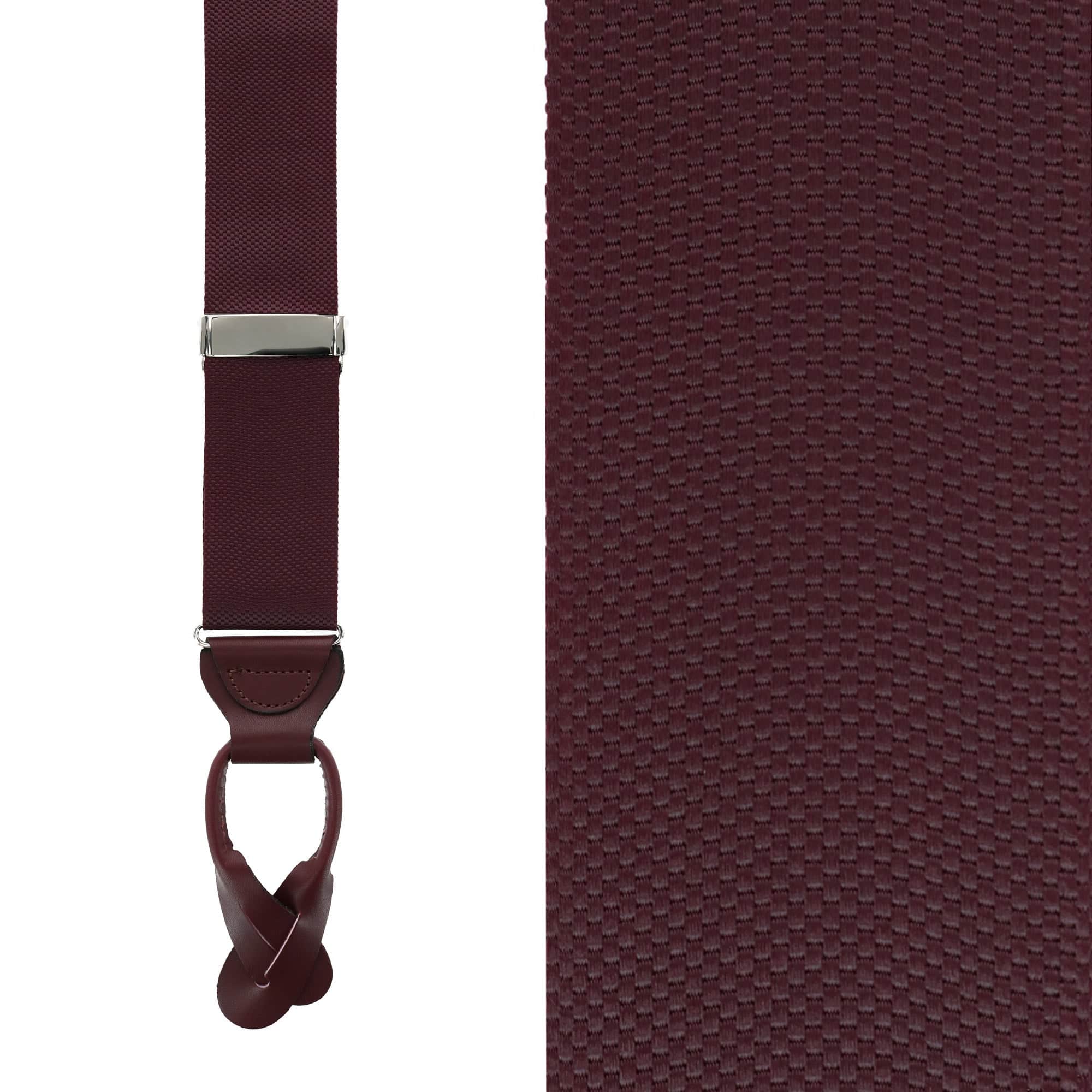 Big & Tall Hudson Solid Button End Braces - Image 6