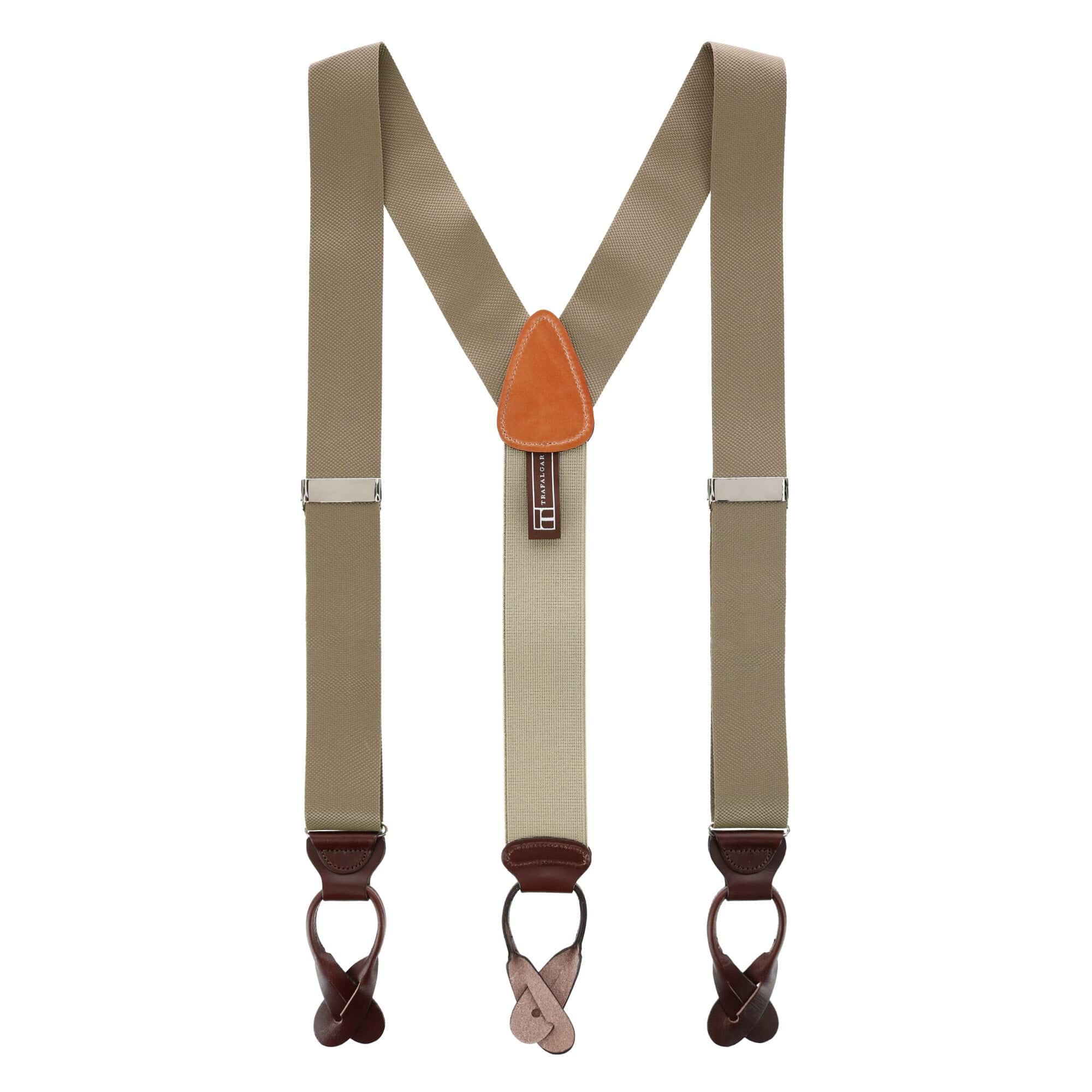 Big & Tall Hudson Solid Button End Braces - Image 8