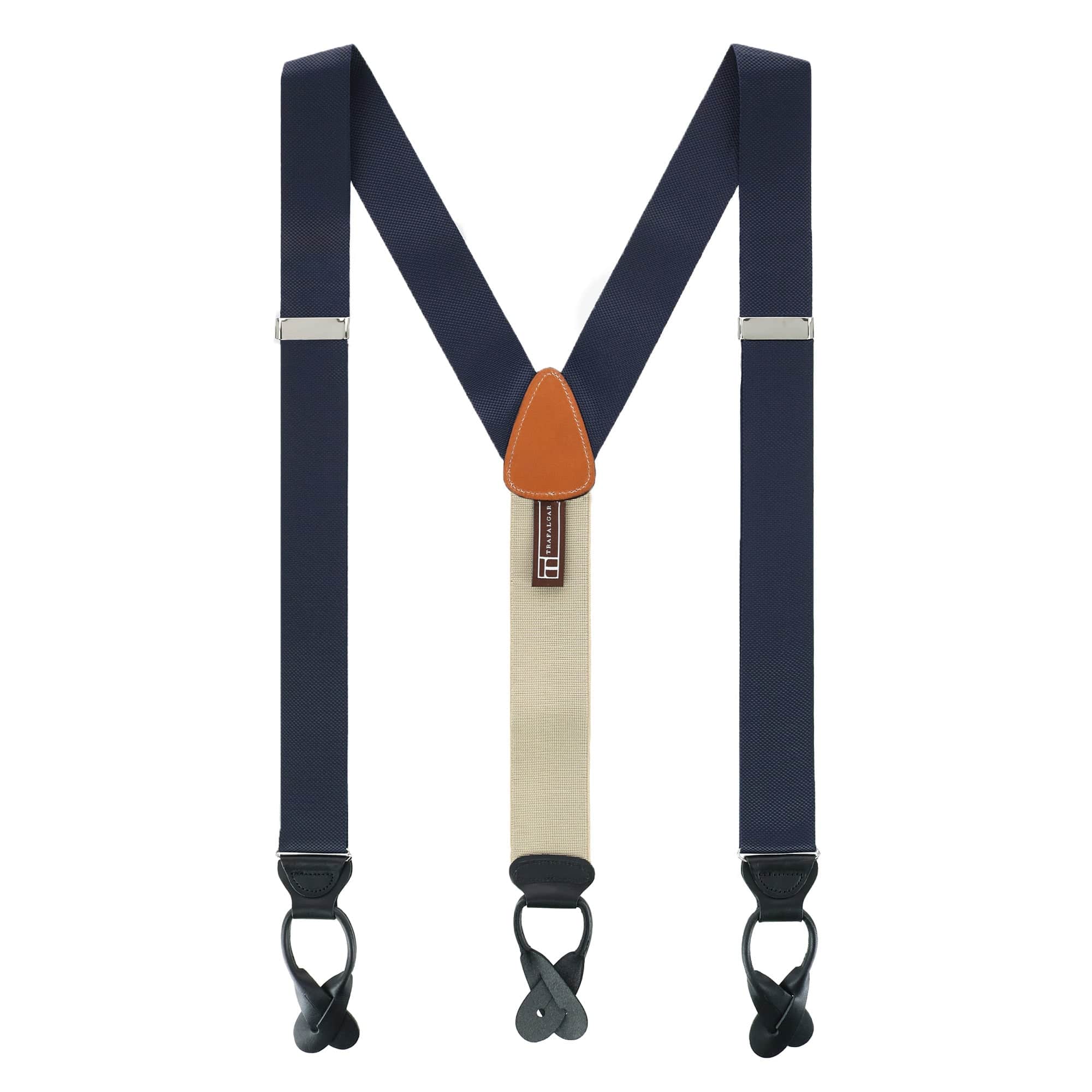 Big & Tall Hudson Solid Button End Braces - Image 9