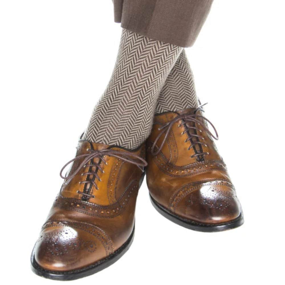 Hunter Merino Wool Herringbone Mid-Calf Socks - Image 4